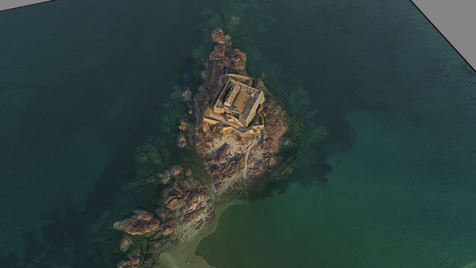 Old castle Low-poly 3D model_15