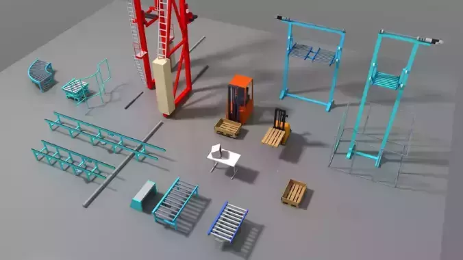 Conveyor stuff for warehouse