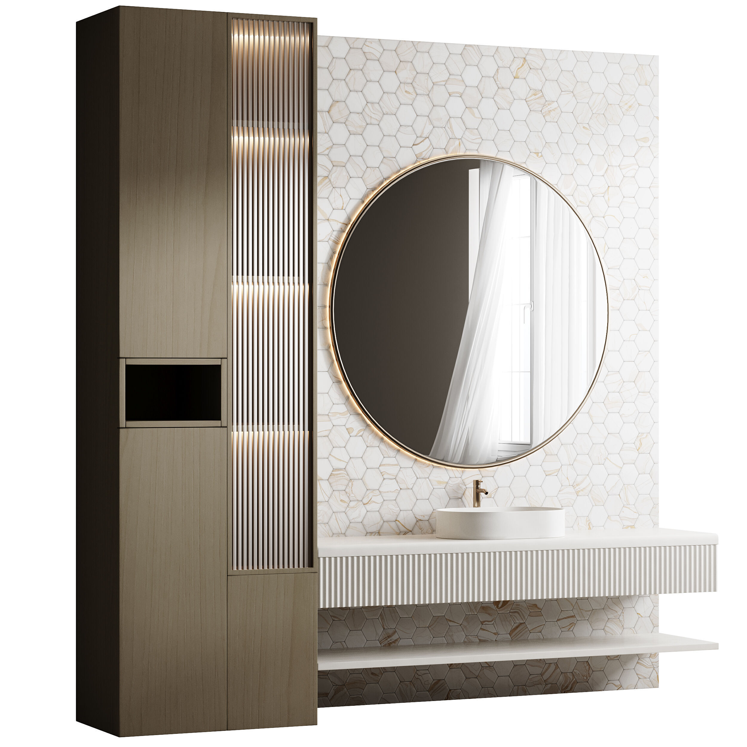 Bathroom furniture 11 3D model_4