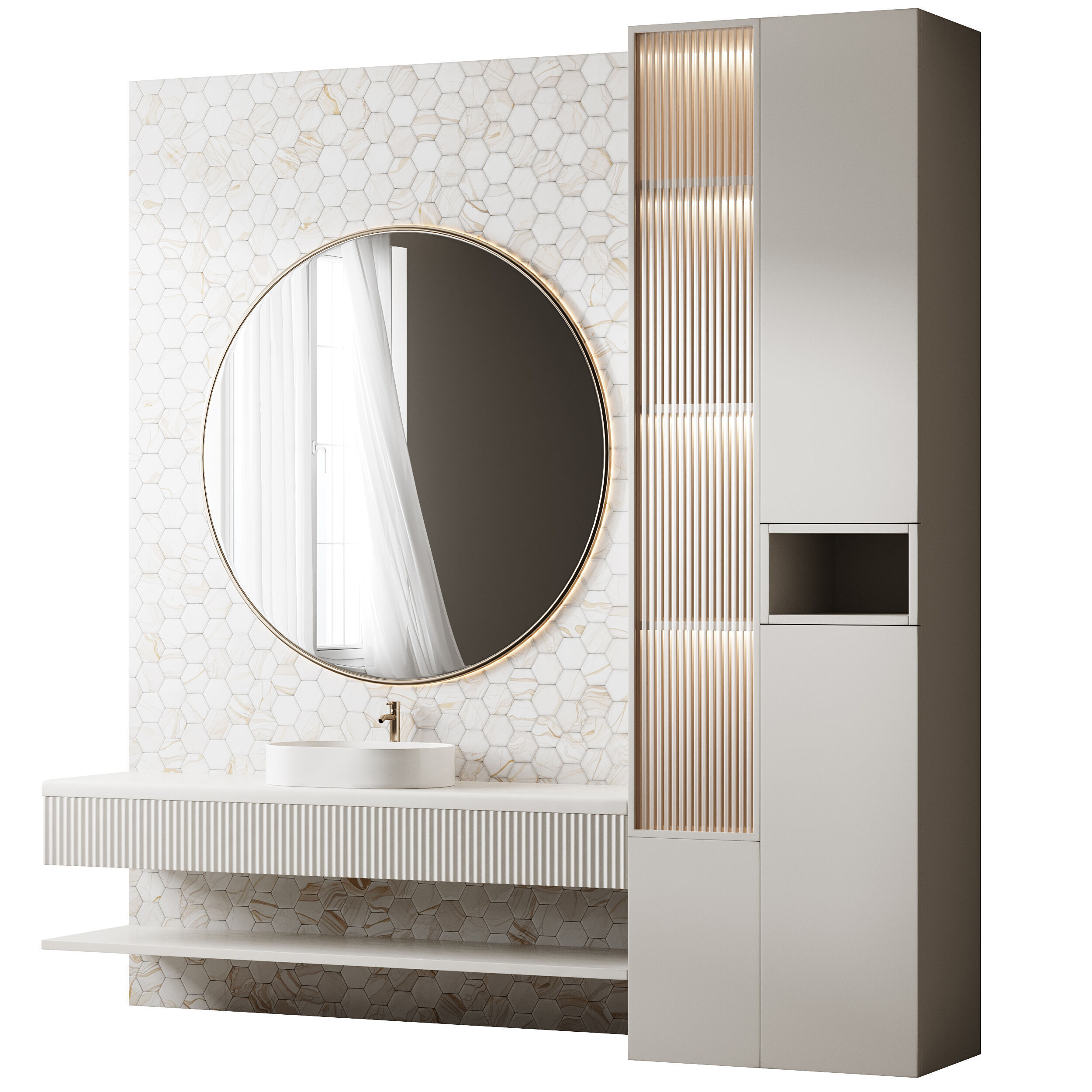 Bathroom furniture 11 3D model_9