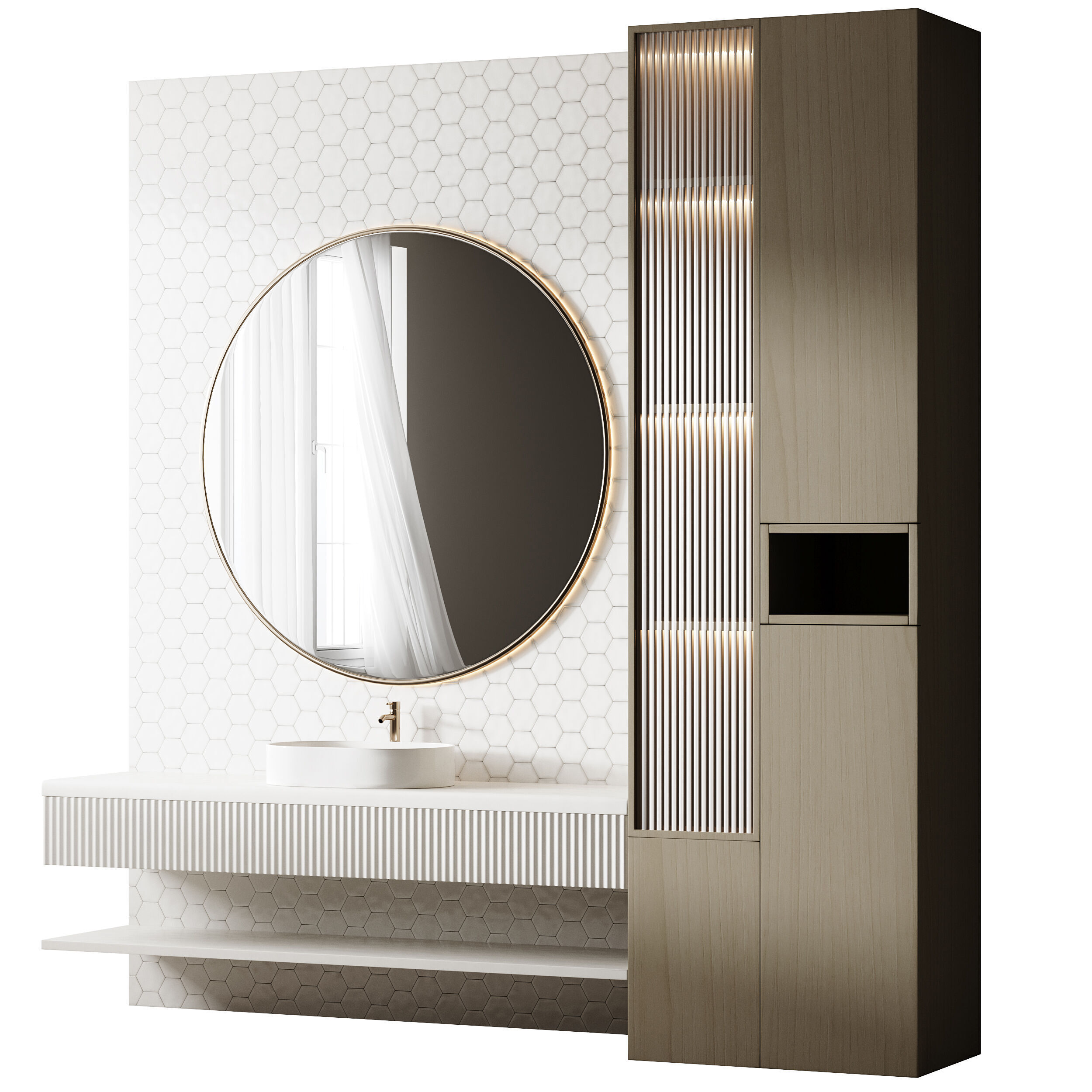 Bathroom furniture 11 3D model_12