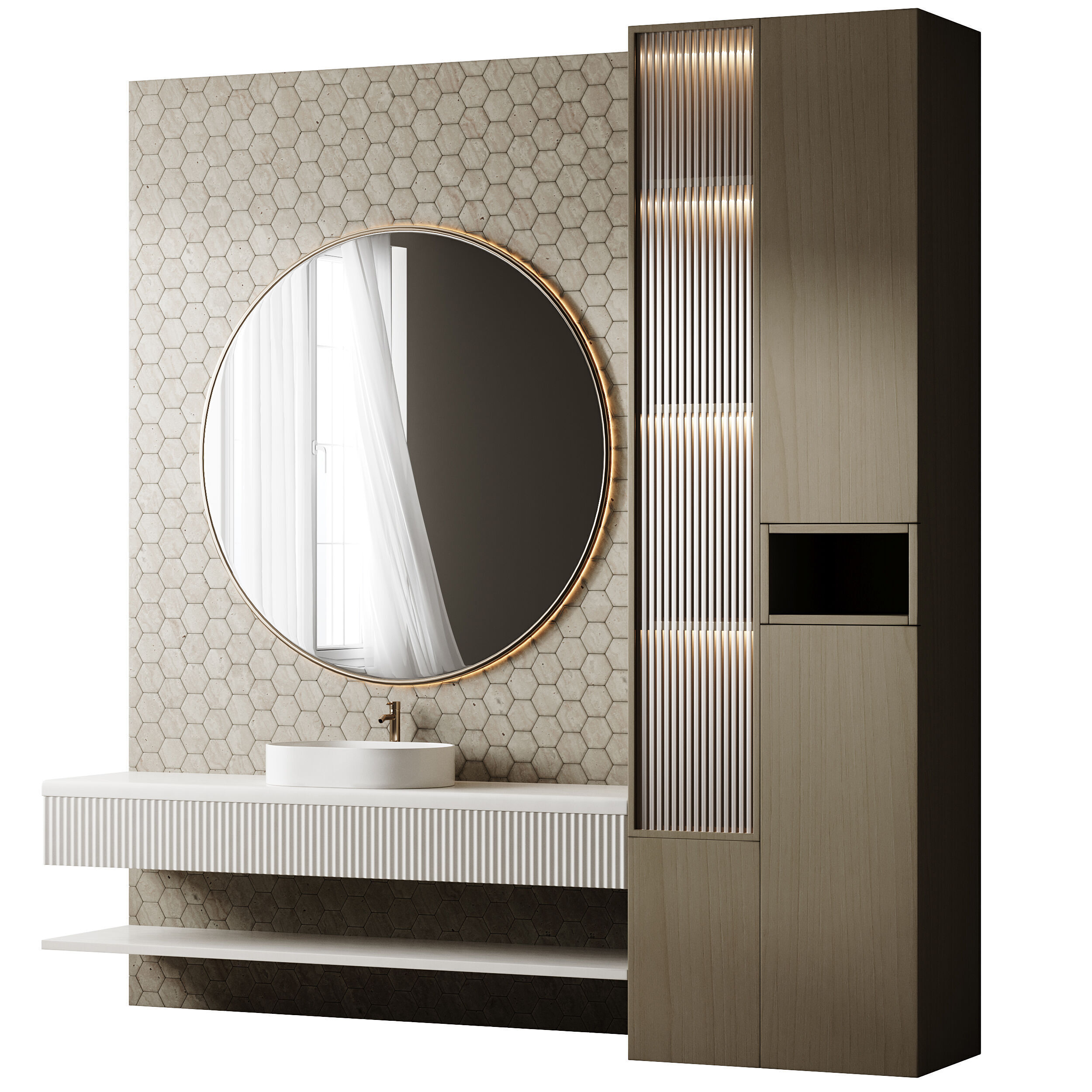 Bathroom furniture 11 3D model_7