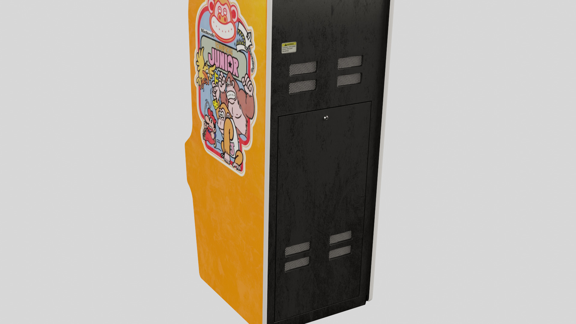 Donkey Kong Jr Arcade Cabinet Retro Low-poly 3D model_4