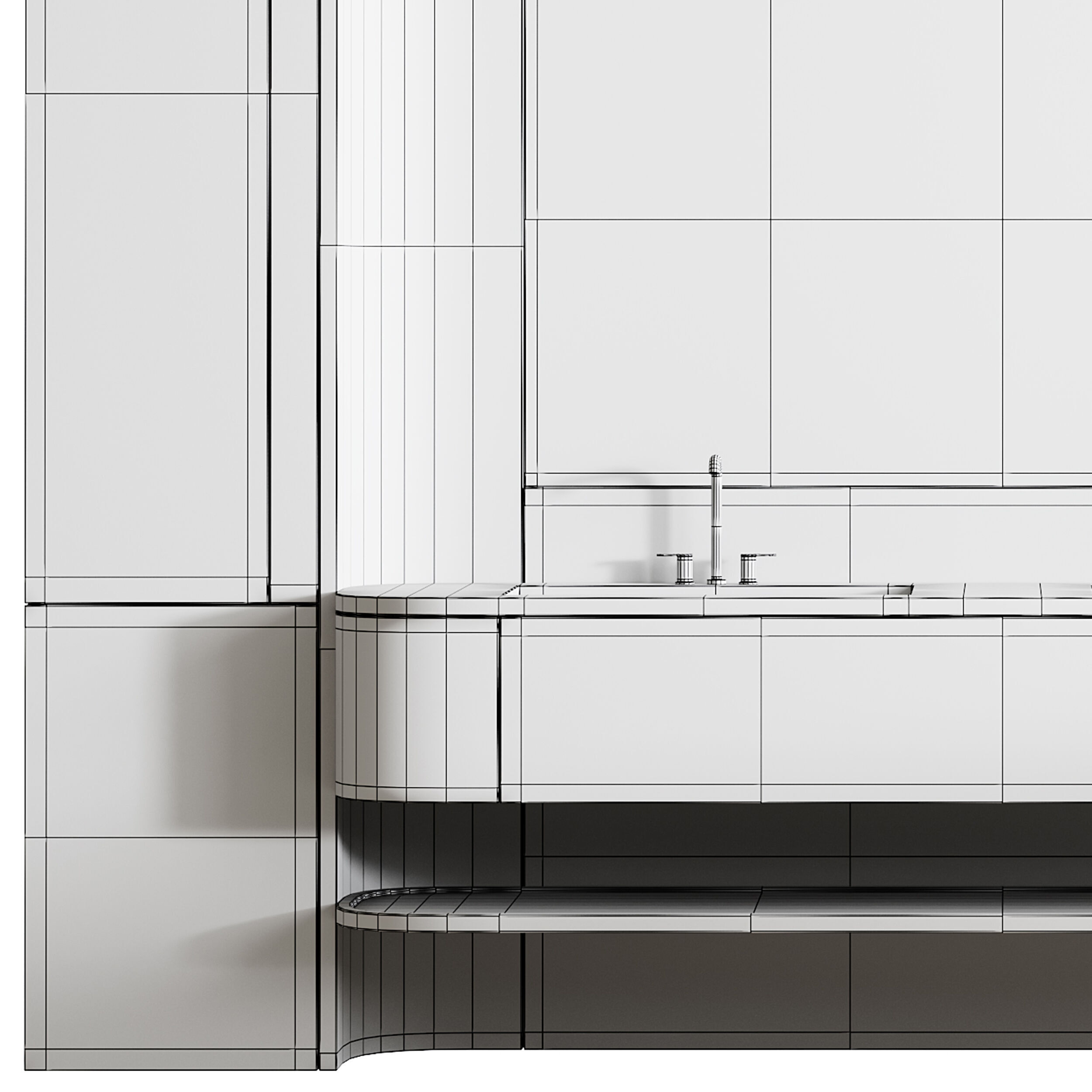 Bathroom furniture 12 3D model_14