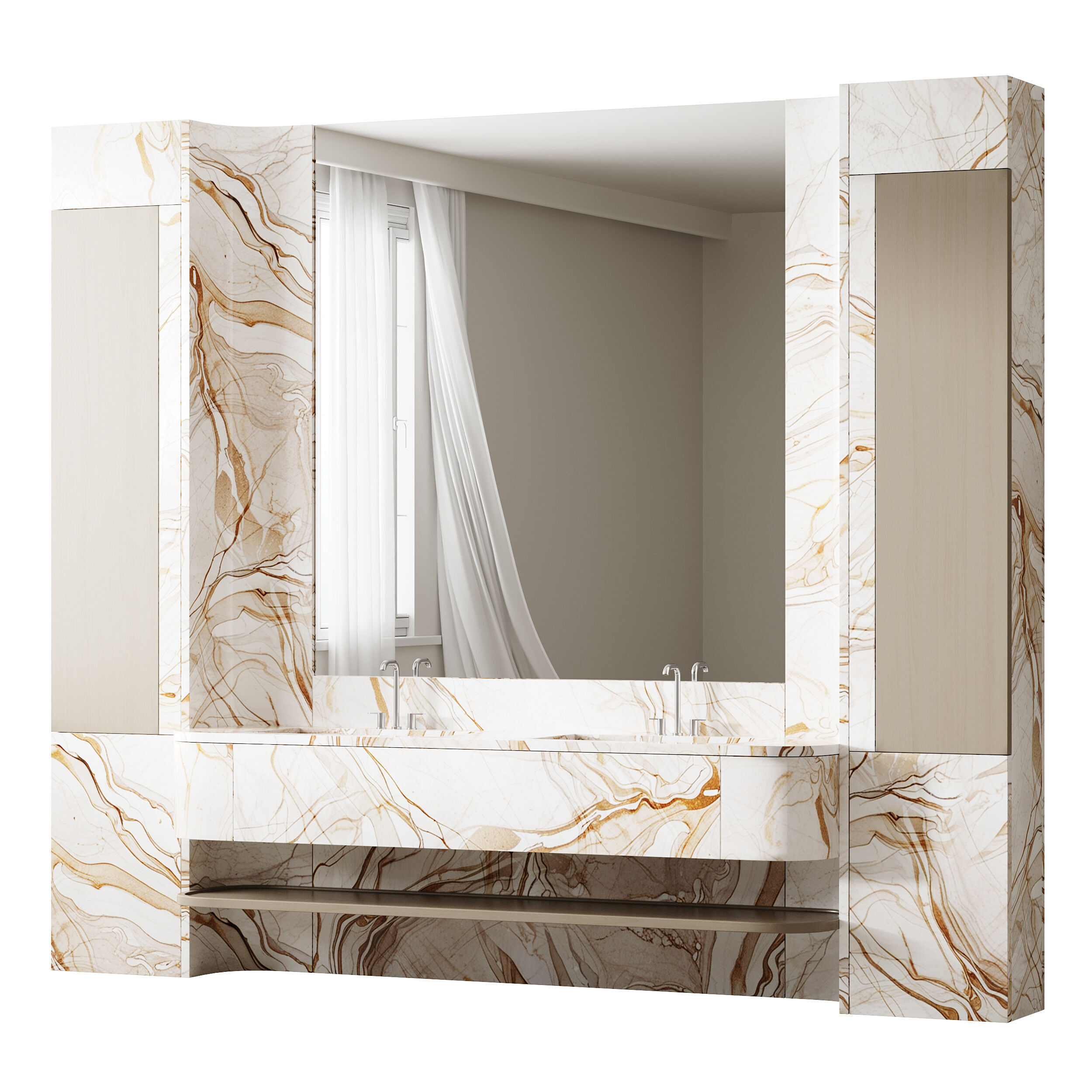 Bathroom furniture 12 3D model_6