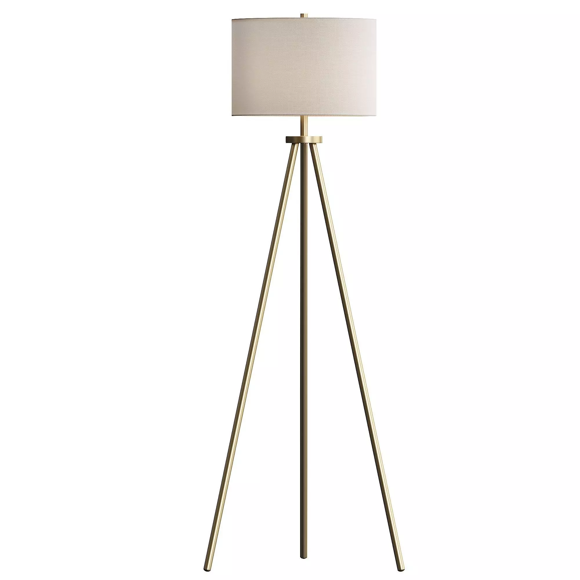 Ellis Tripod Floor Lamp Brass - Threshold 3D model