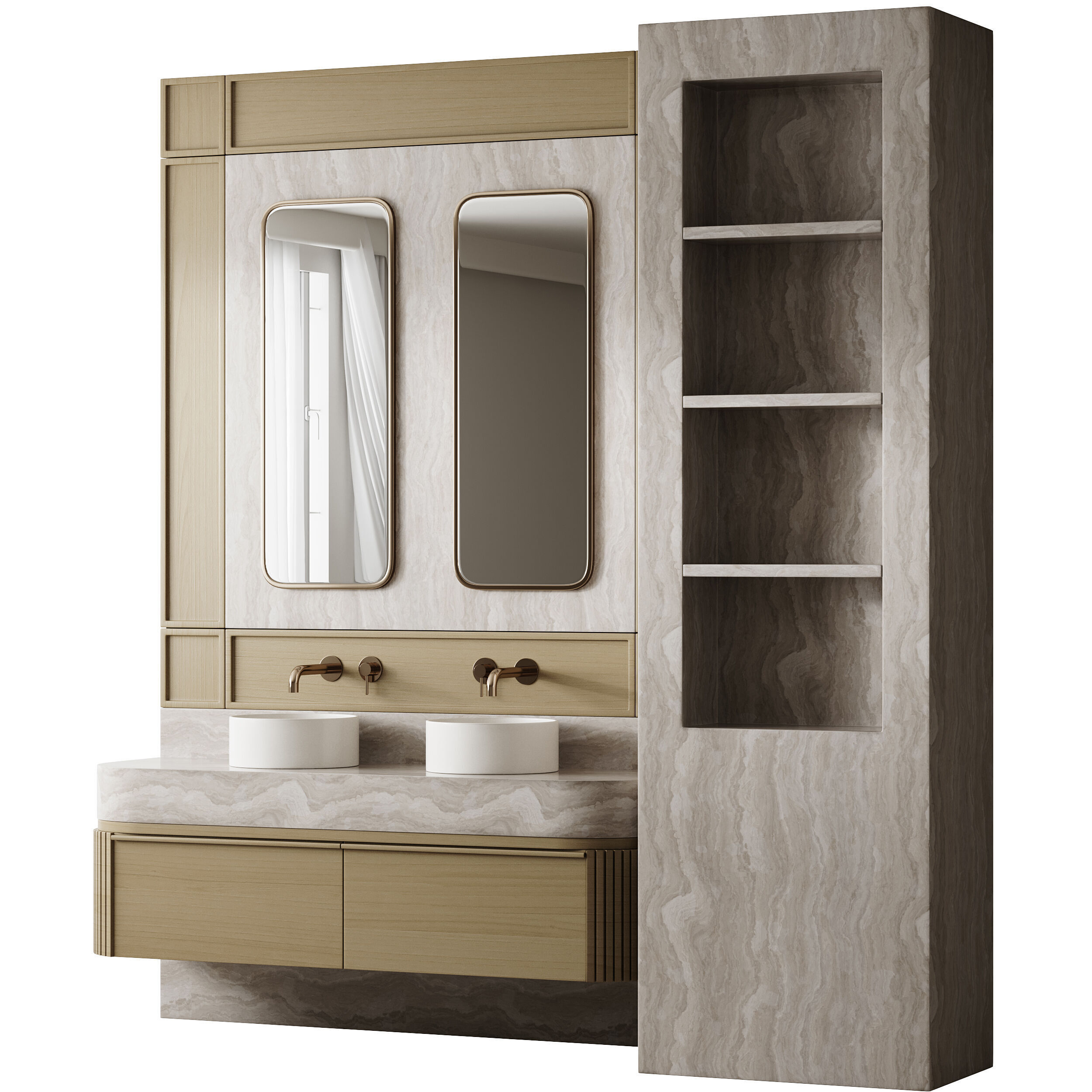 Bathroom furniture 13 3D model_10