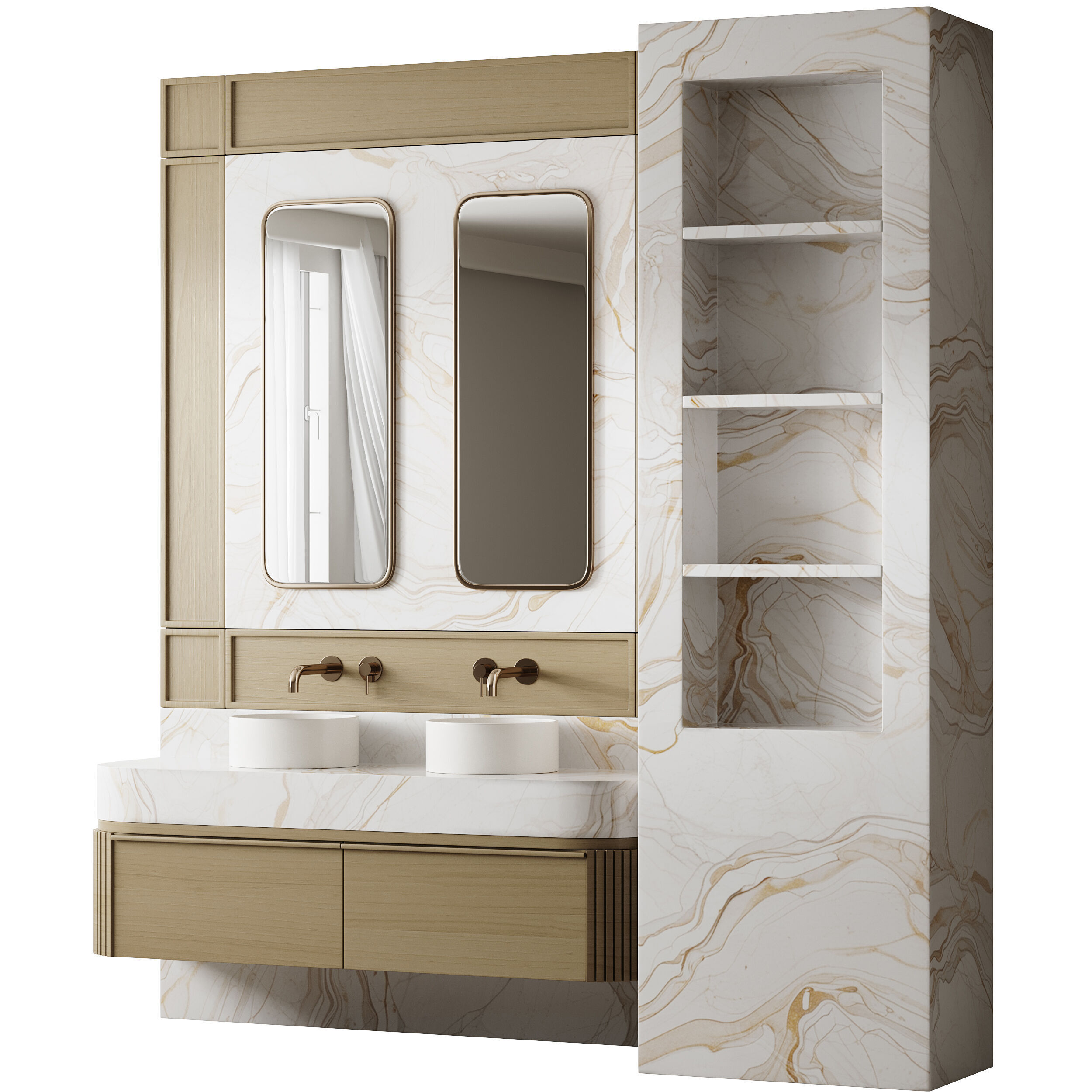 Bathroom furniture 13 3D model_11