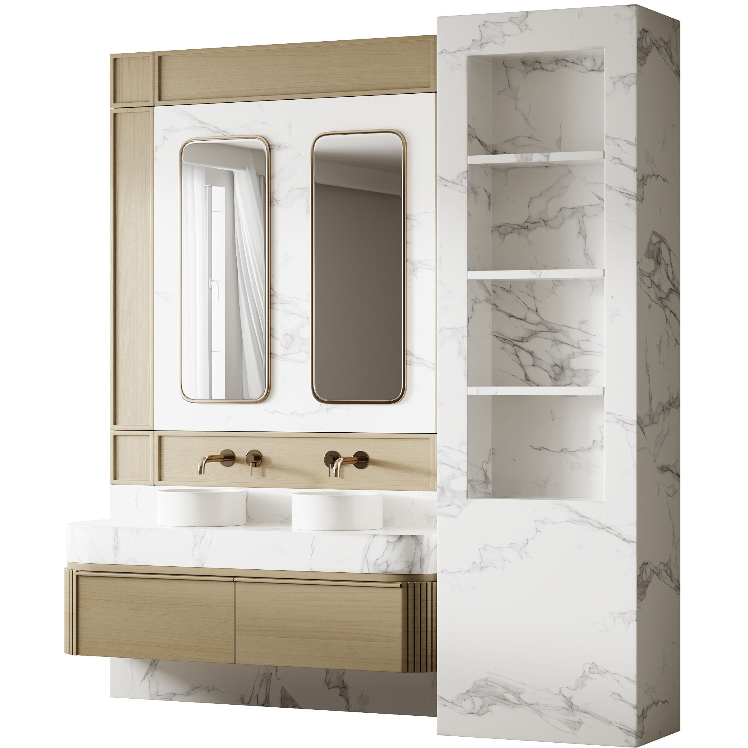 Bathroom furniture 13 3D model_8