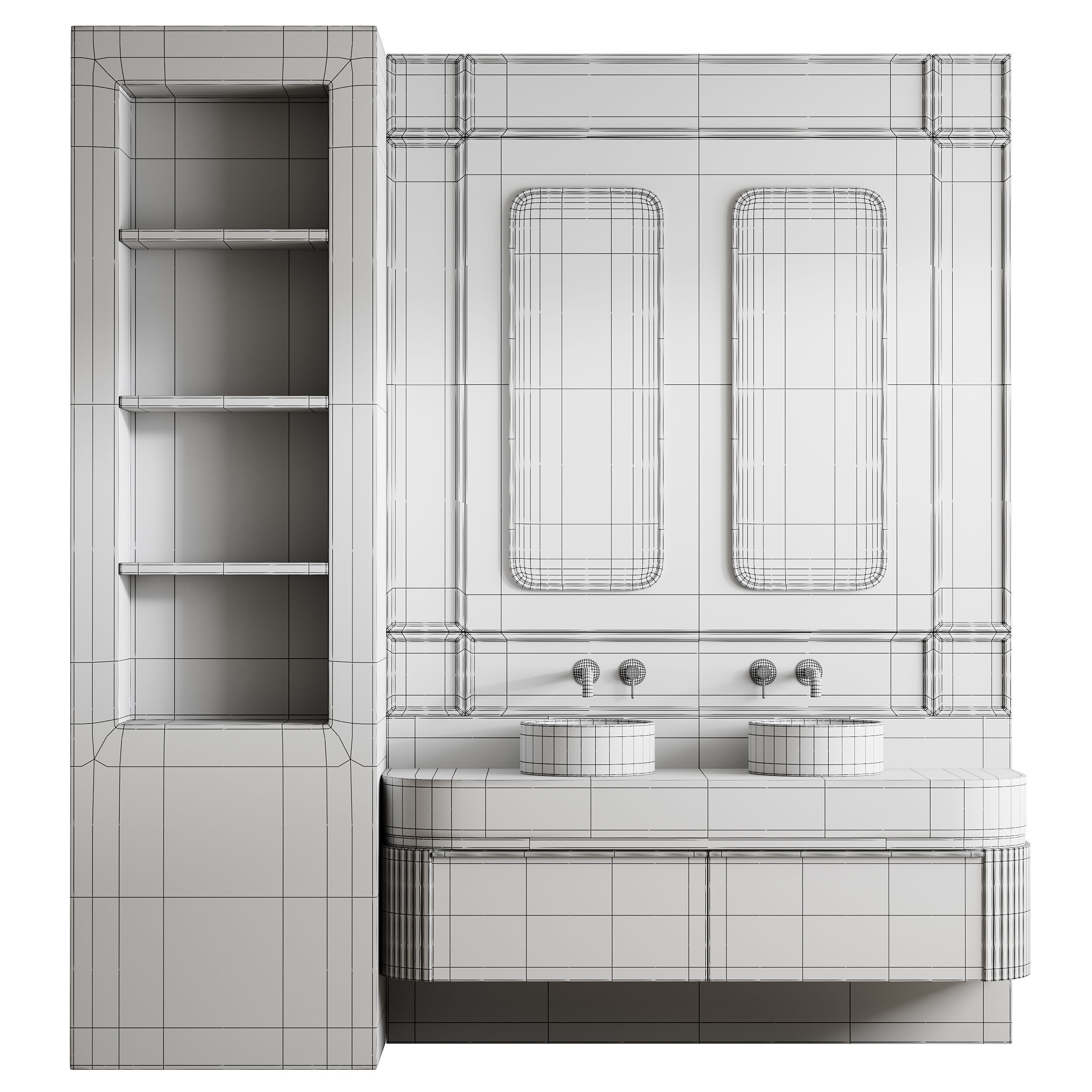 Bathroom furniture 13 3D model_14