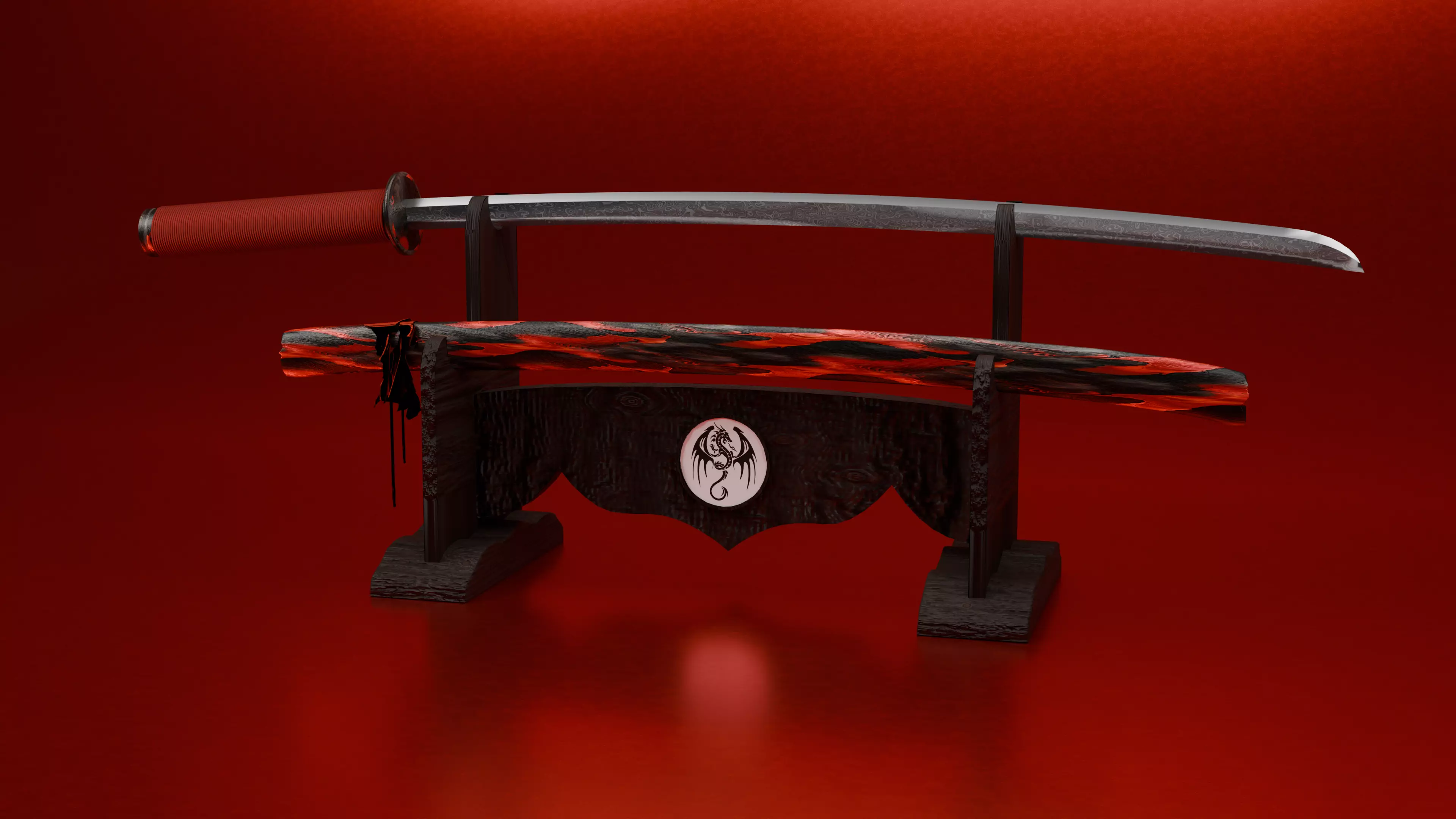 katana Low-poly 3D model_0