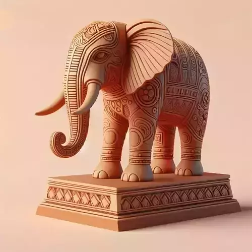 967  Color    3D Model of a Totem  Style    Elephant