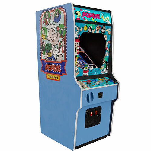Popeye Arcade Cabinet Retro Low-poly 3D model