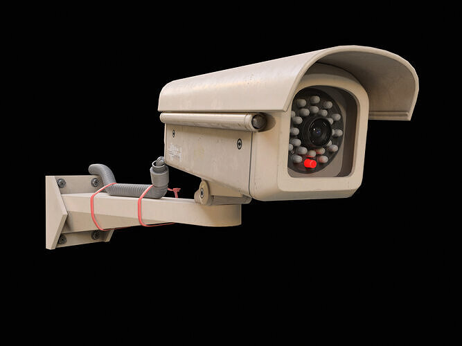 CCTV Security Camera PBR Low-poly 3D model