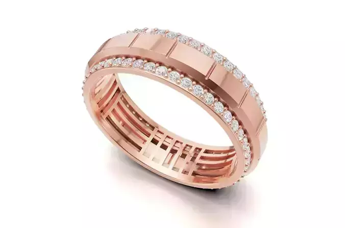 Mens Diamond Wedding Eternity Band