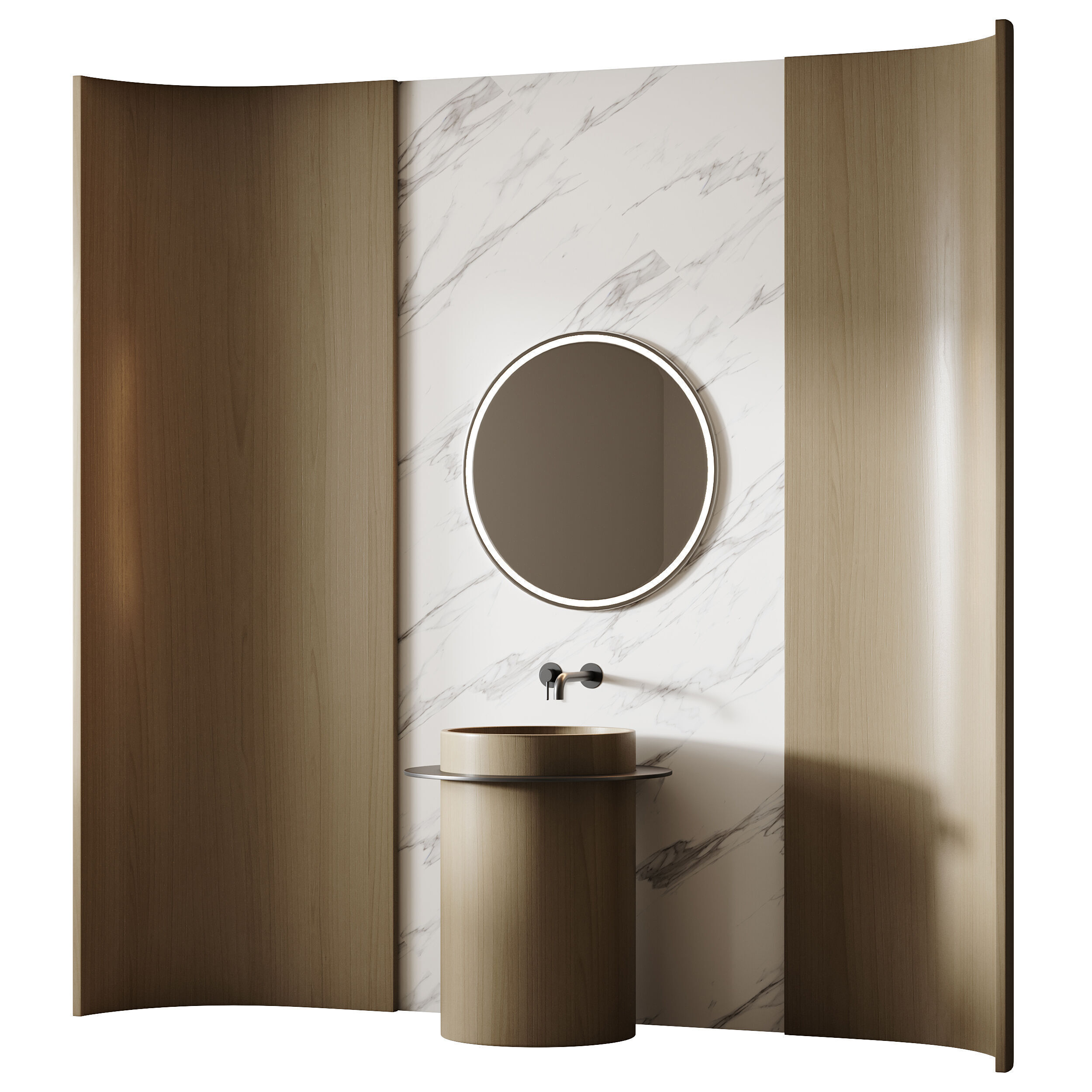 Bathroom furniture 14 3D model_9