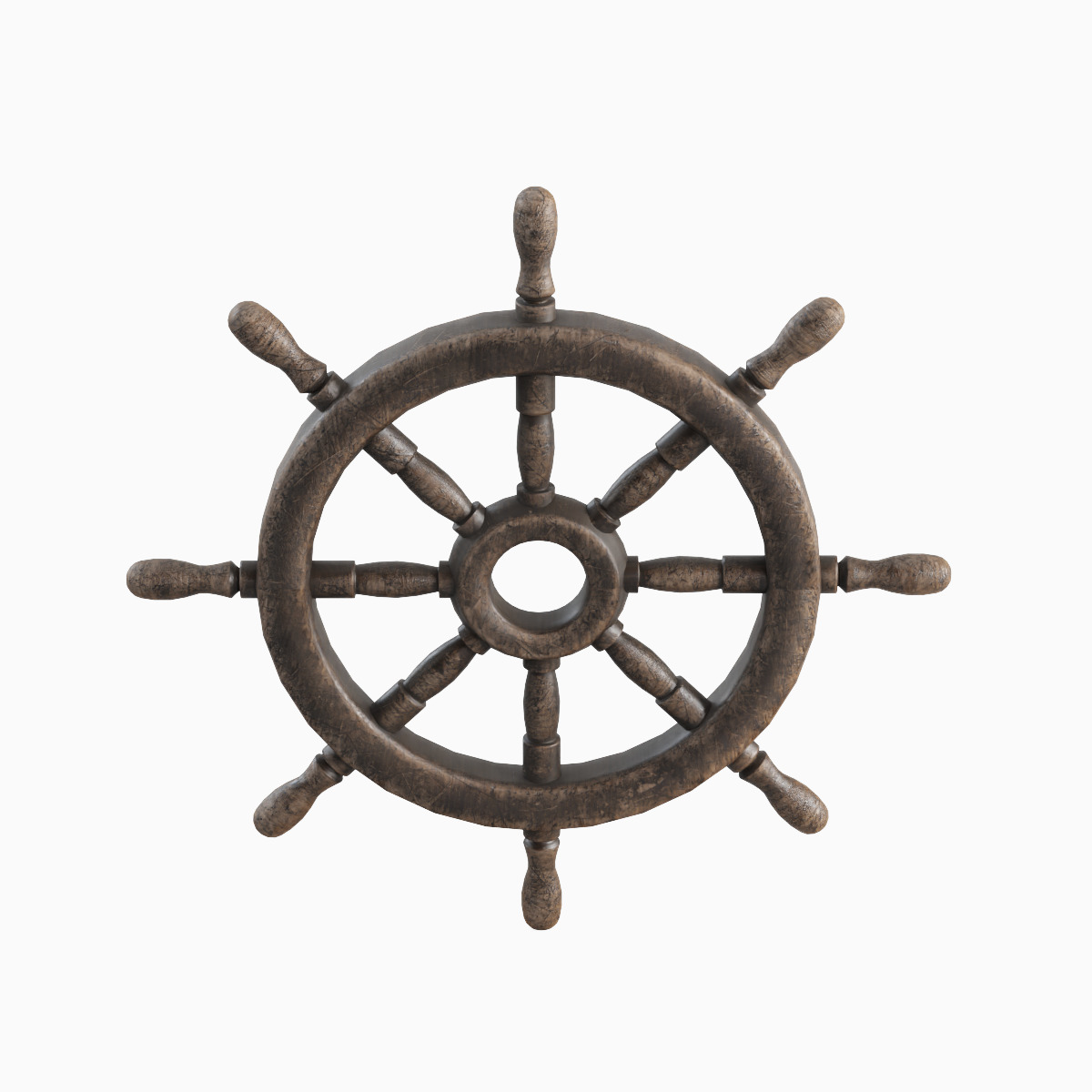 Vessel Wheel Set Low-poly 3D model_35