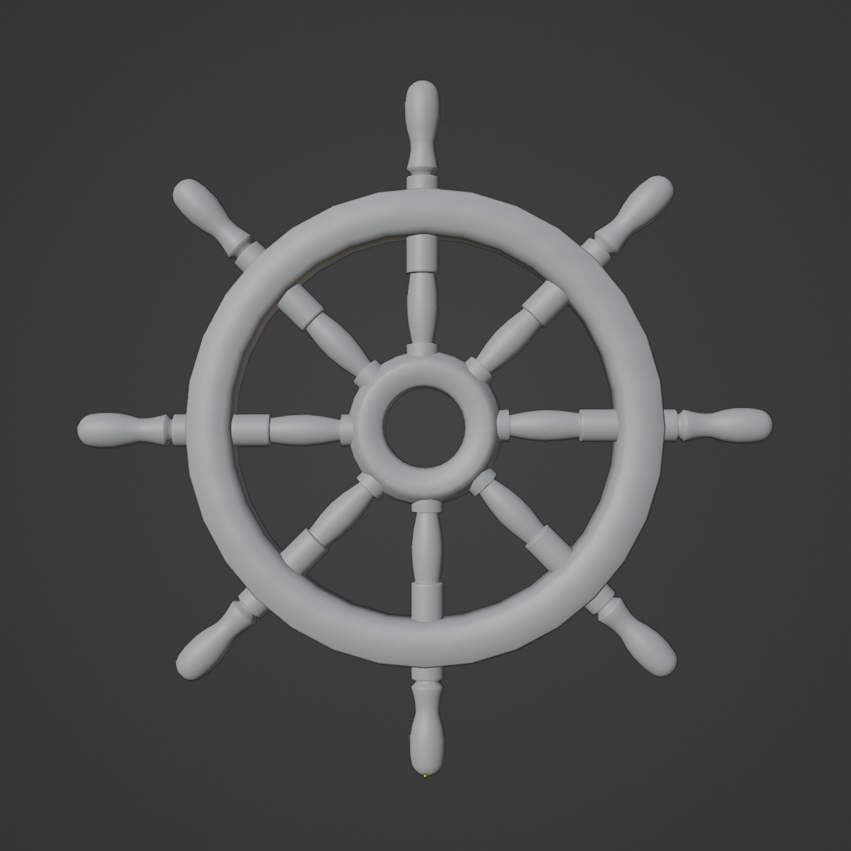 Vessel Wheel Set Low-poly 3D model_38