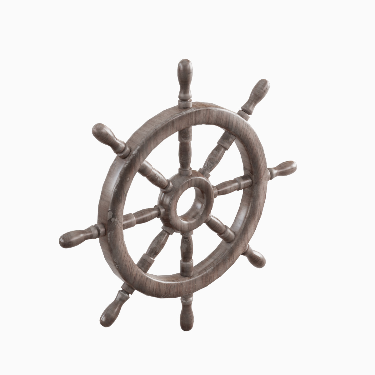 Vessel Wheel Set Low-poly 3D model_17