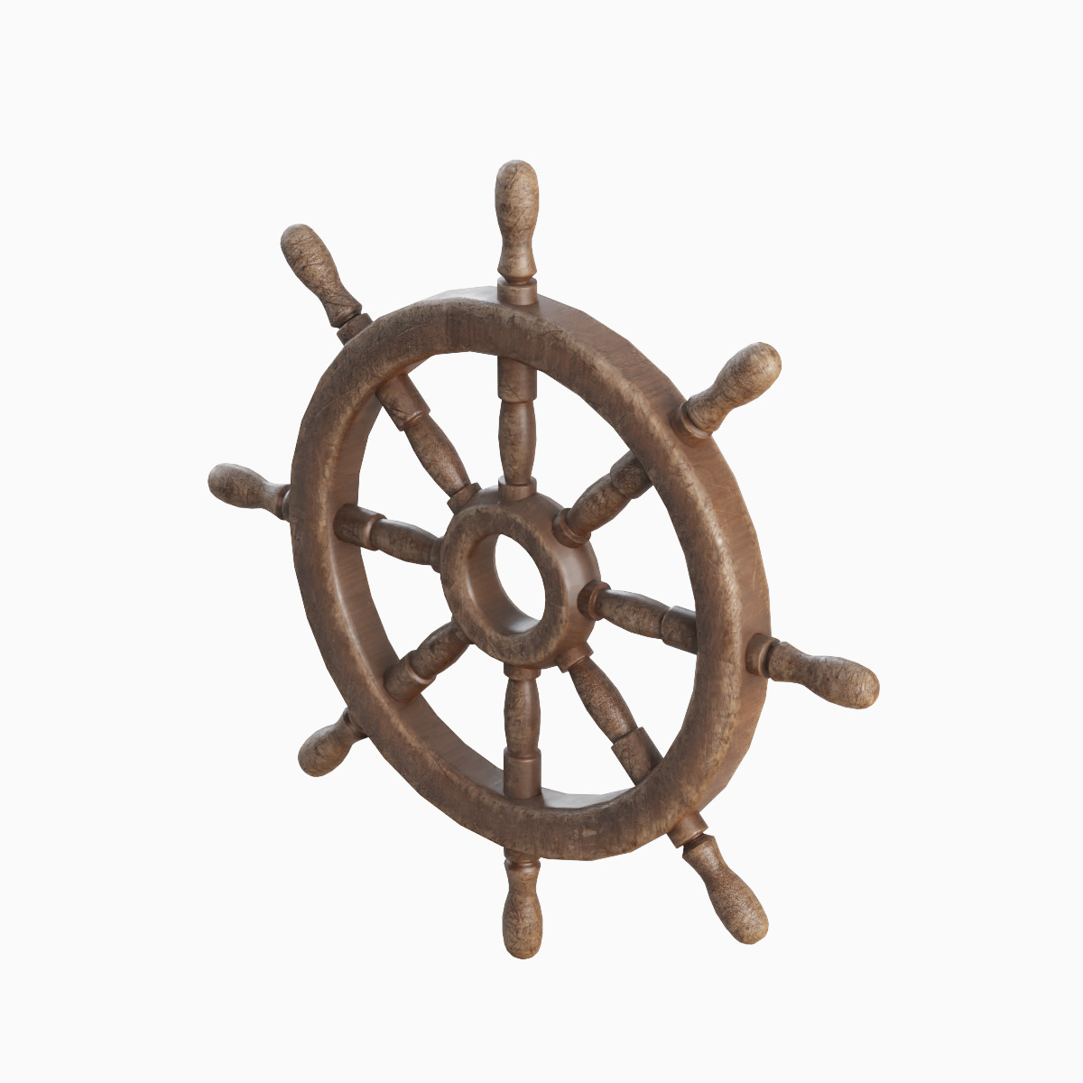 Vessel Wheel Set Low-poly 3D model_24