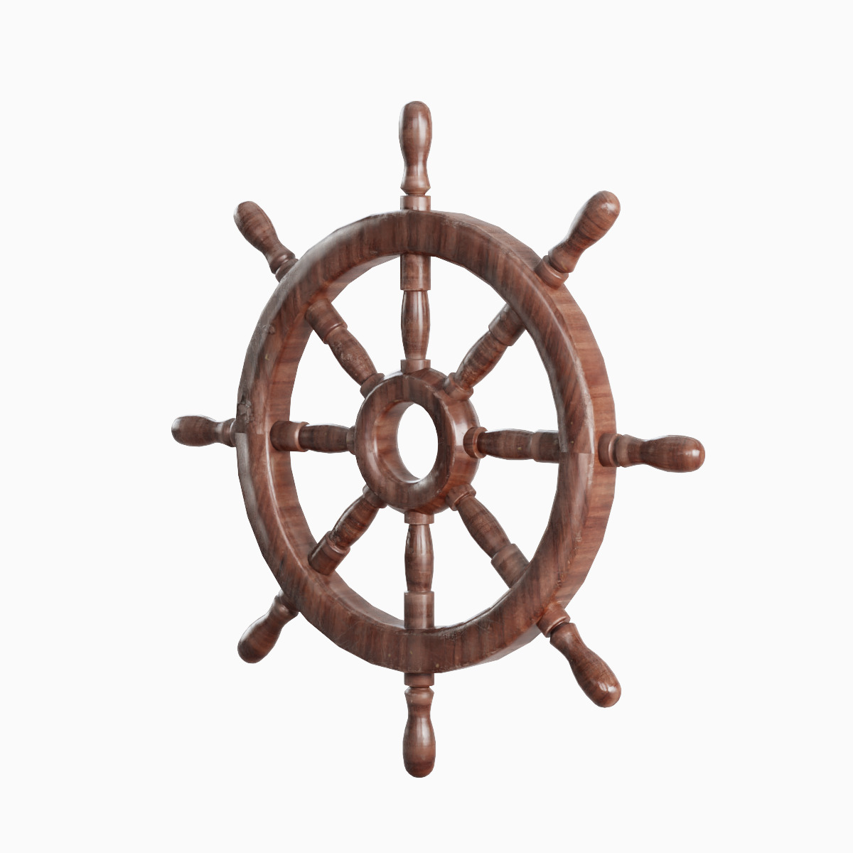 Vessel Wheel Set Low-poly 3D model_9
