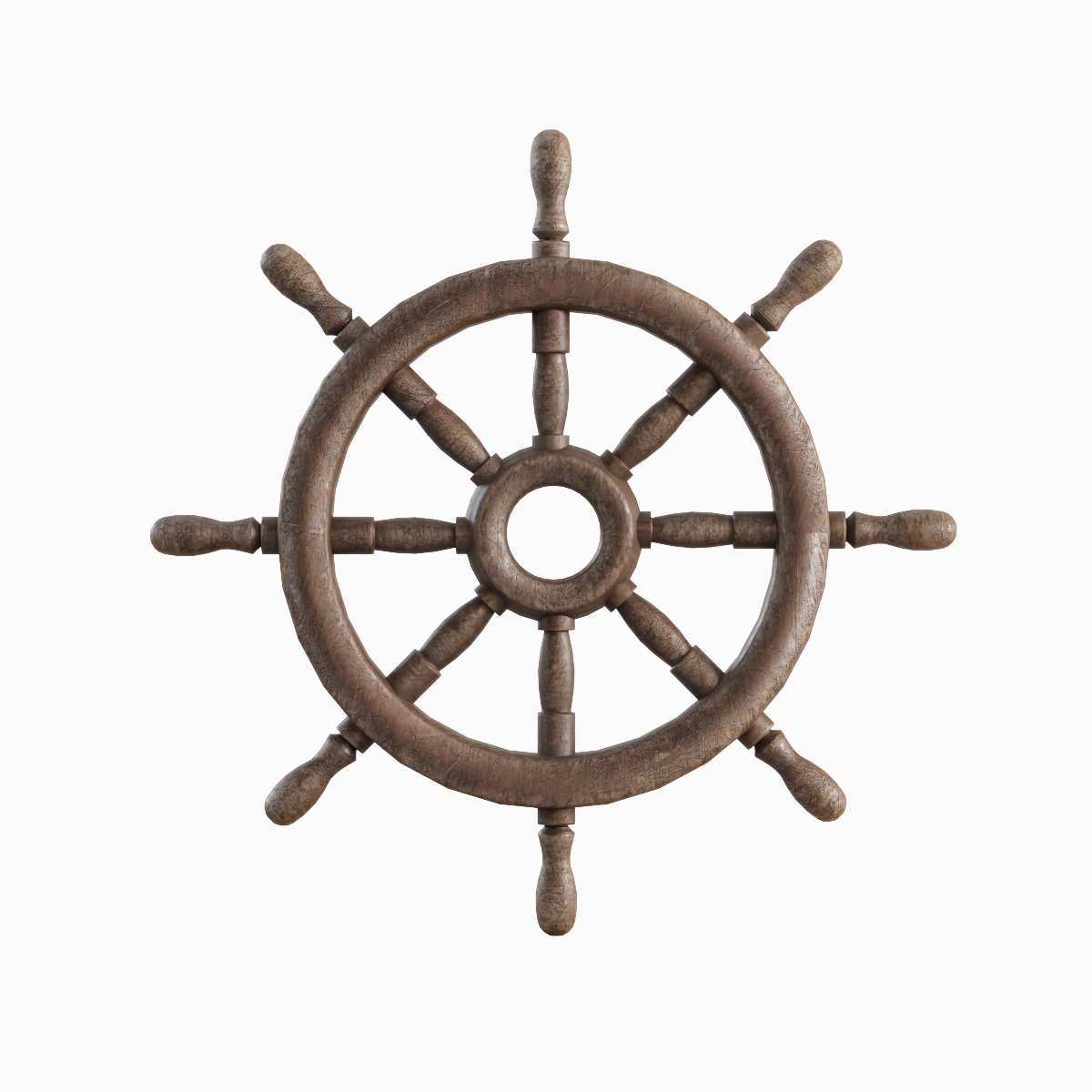 Vessel Wheel Set Low-poly 3D model_19