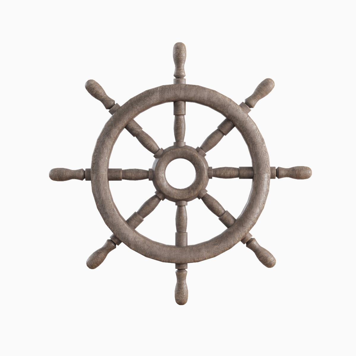 Vessel Wheel Set Low-poly 3D model_25
