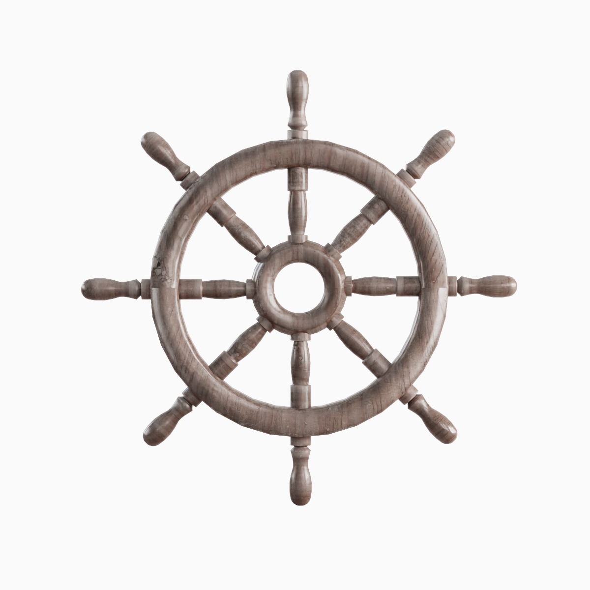 Vessel Wheel Set Low-poly 3D model_13