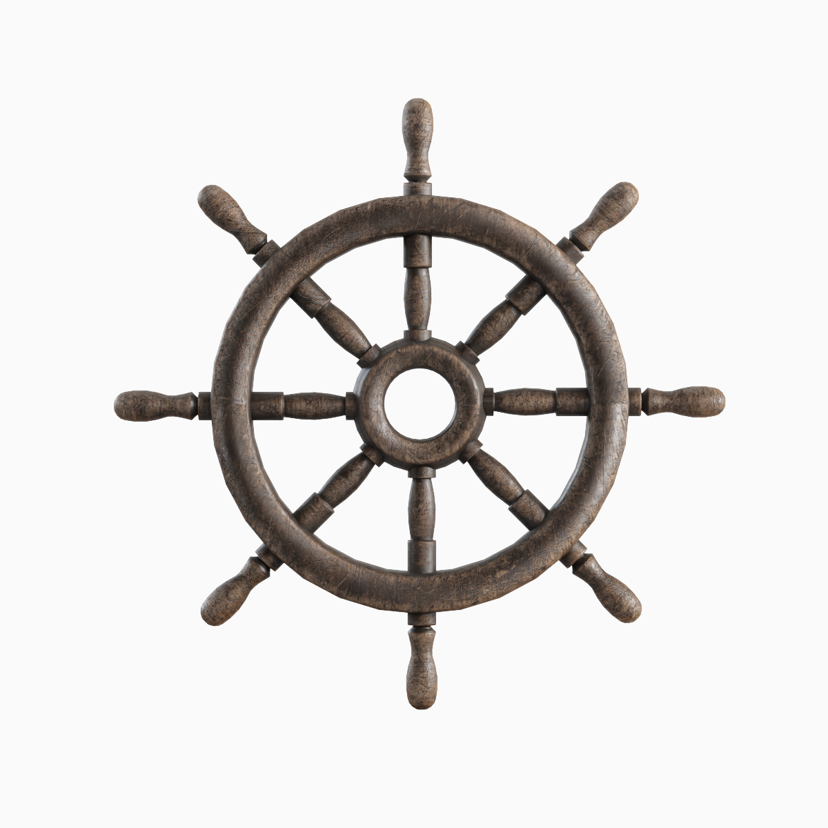 Vessel Wheel Set Low-poly 3D model_32