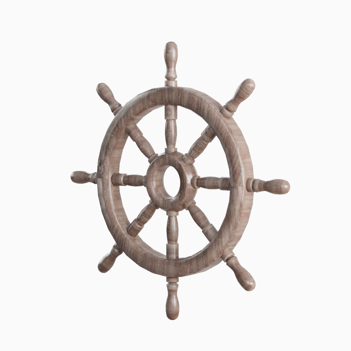 Vessel Wheel Set Low-poly 3D model_15