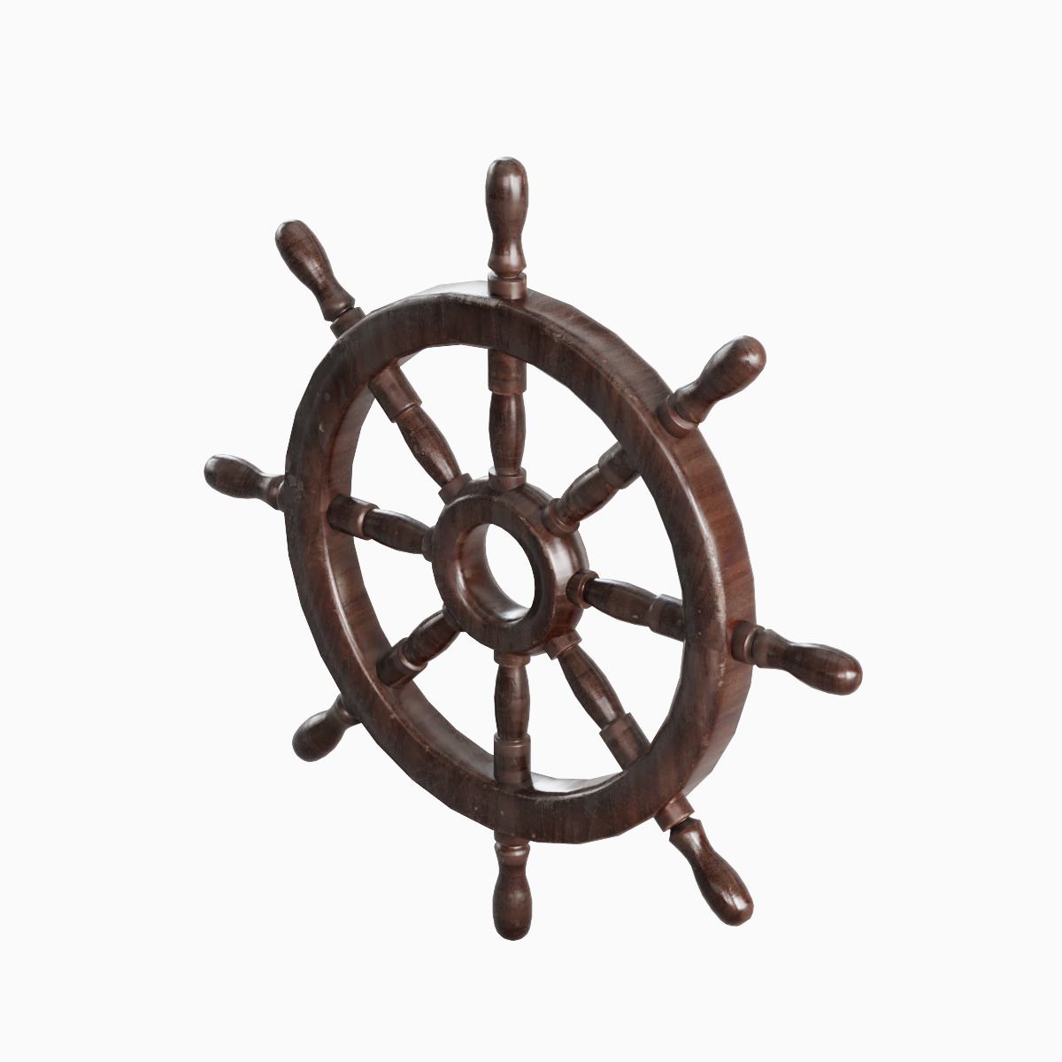 Vessel Wheel Set Low-poly 3D model_6