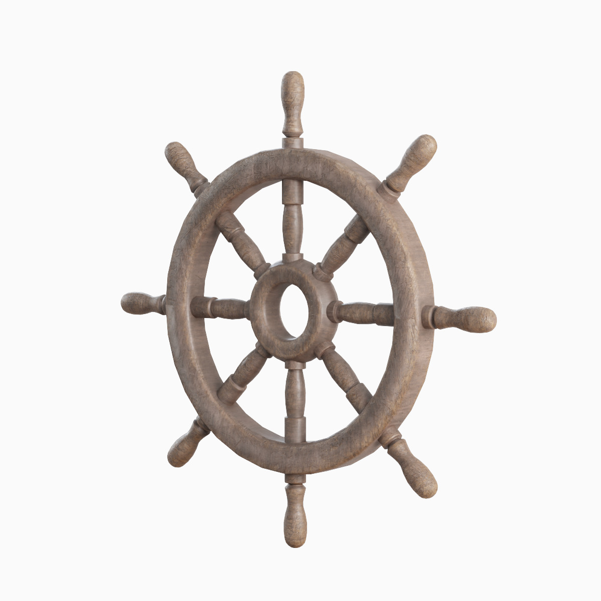 Vessel Wheel Set Low-poly 3D model_27
