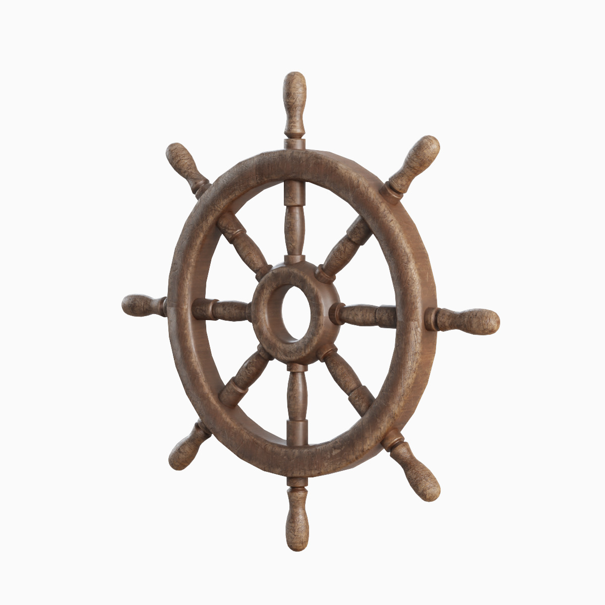 Vessel Wheel Set Low-poly 3D model_21