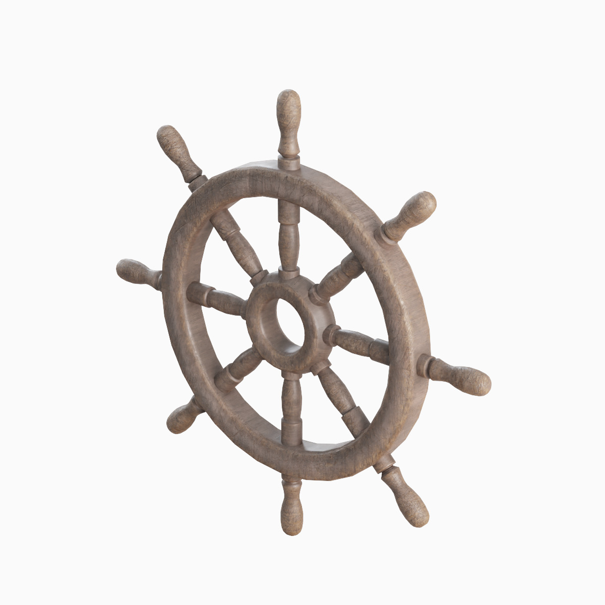 Vessel Wheel Set Low-poly 3D model_30