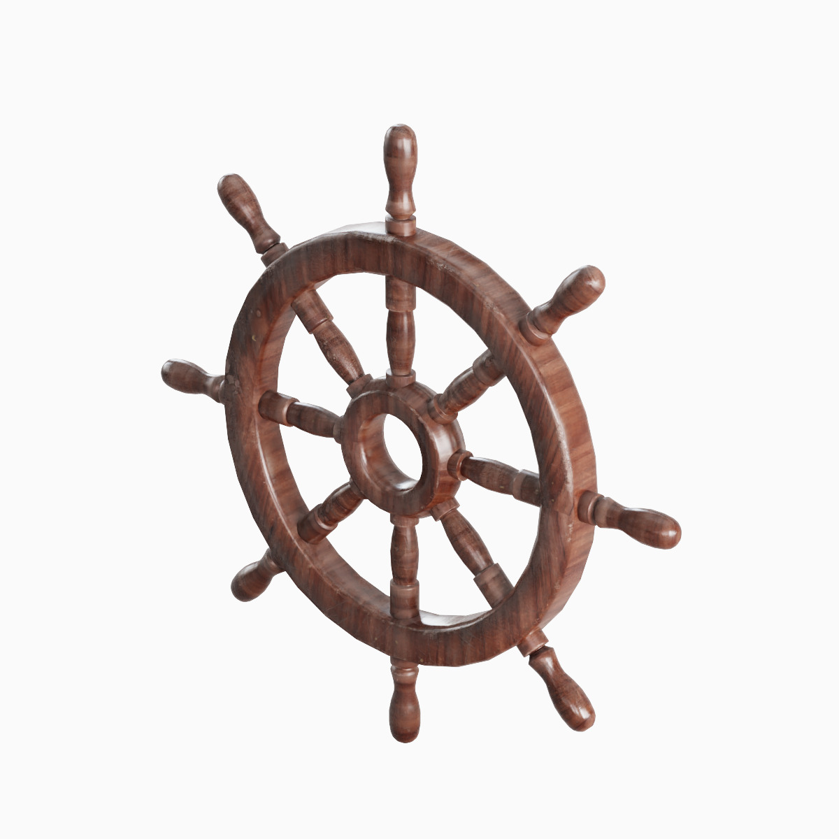 Vessel Wheel Set Low-poly 3D model_12