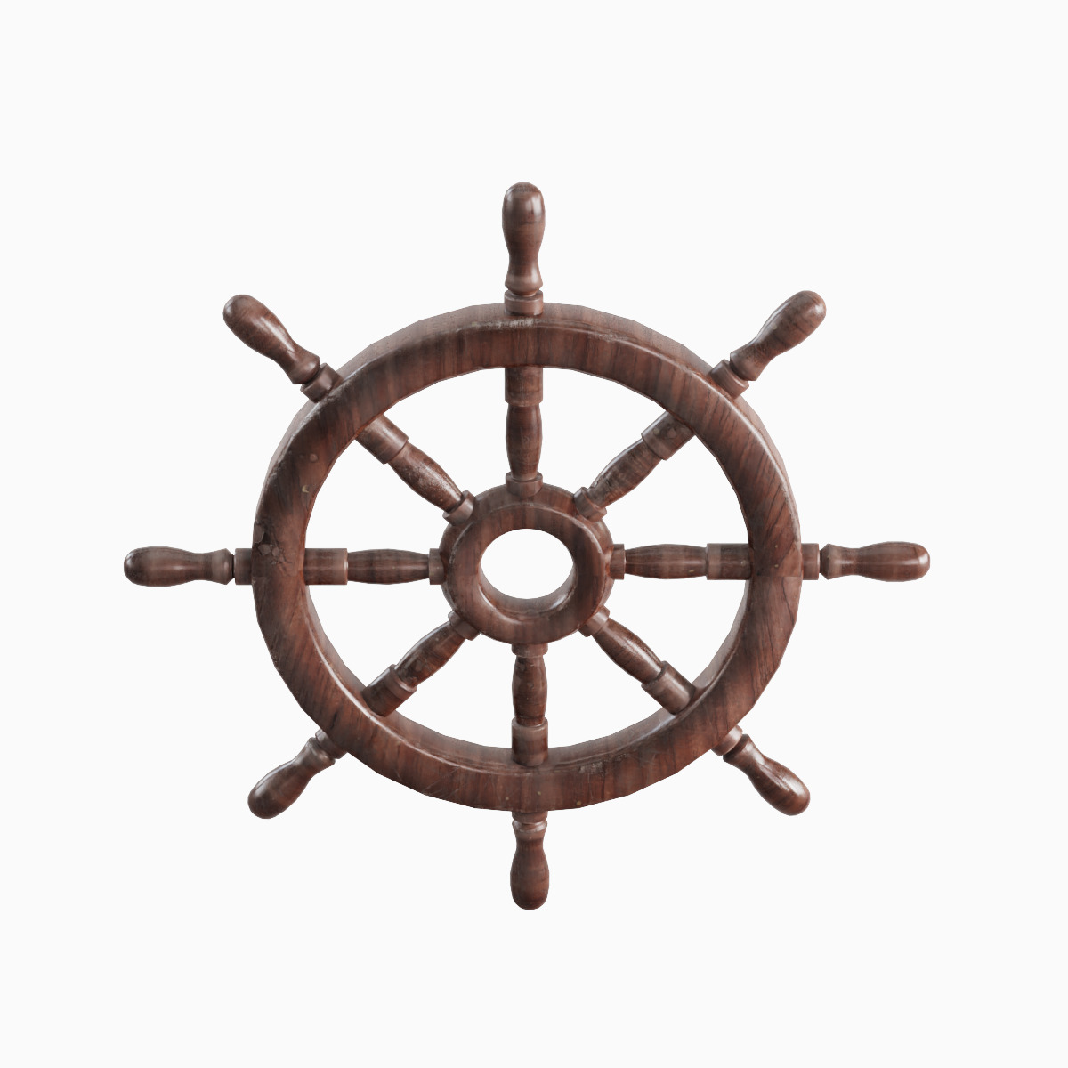 Vessel Wheel Set Low-poly 3D model_10