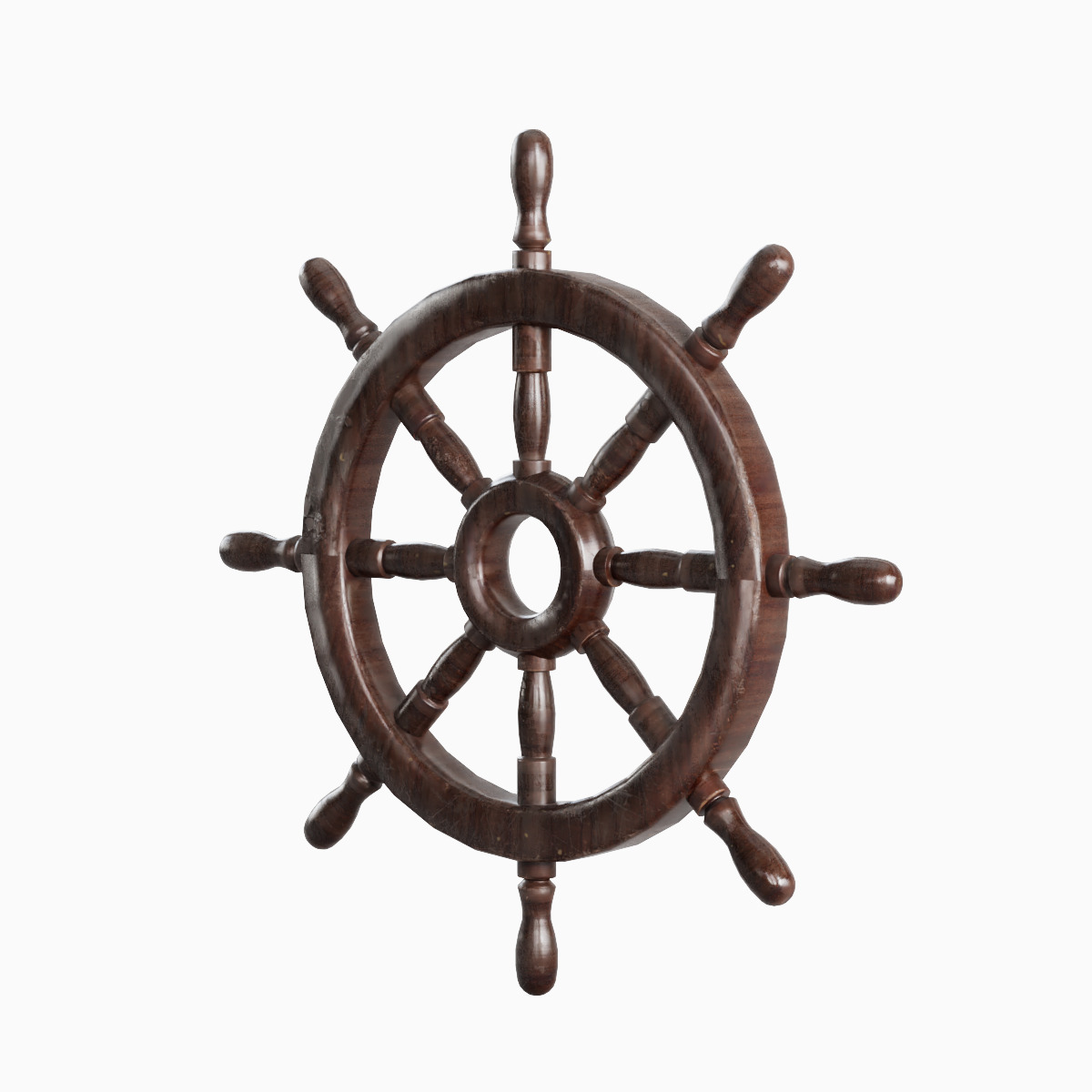 Vessel Wheel Set Low-poly 3D model_3