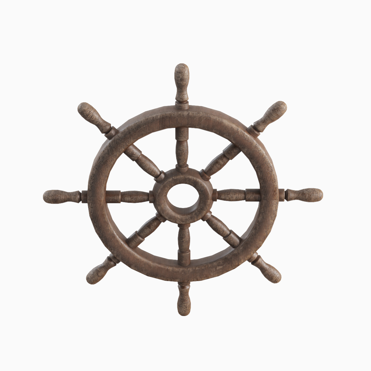 Vessel Wheel Set Low-poly 3D model_22