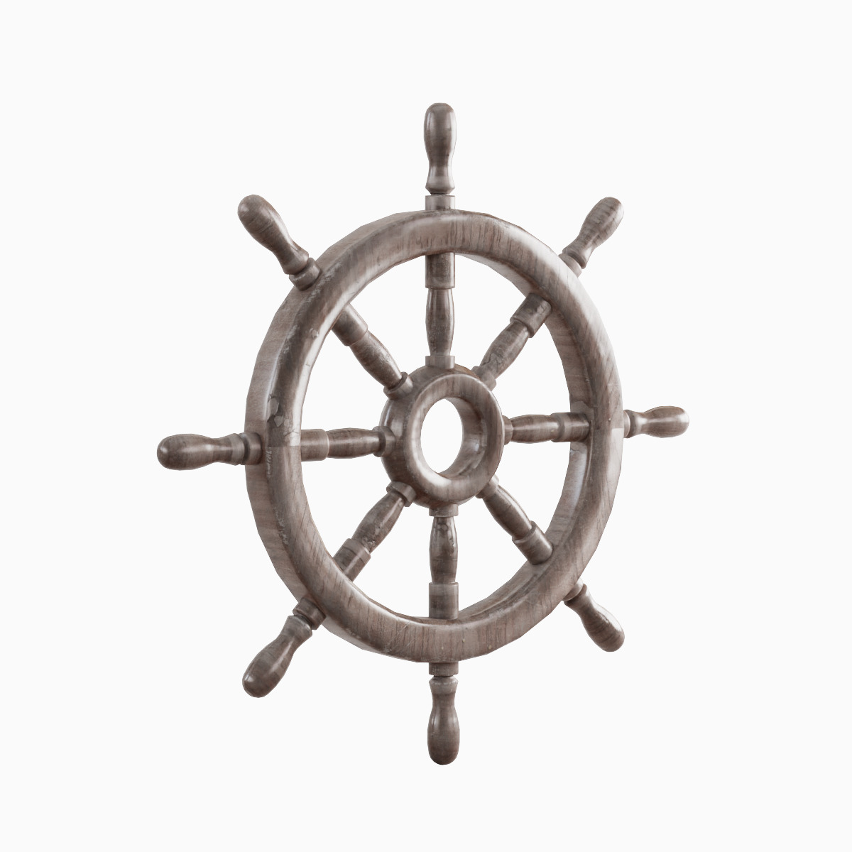 Vessel Wheel Set Low-poly 3D model_14