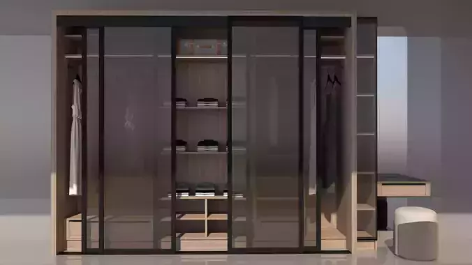 Hotel Line Nova closet - Prime Low-poly 3D model