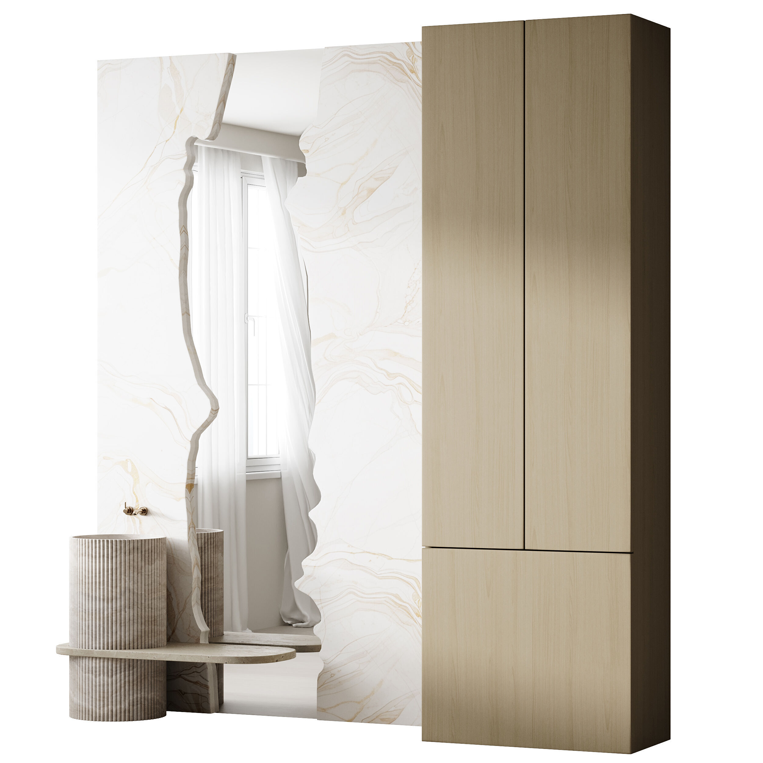 Bathroom furniture 15 3D model_10