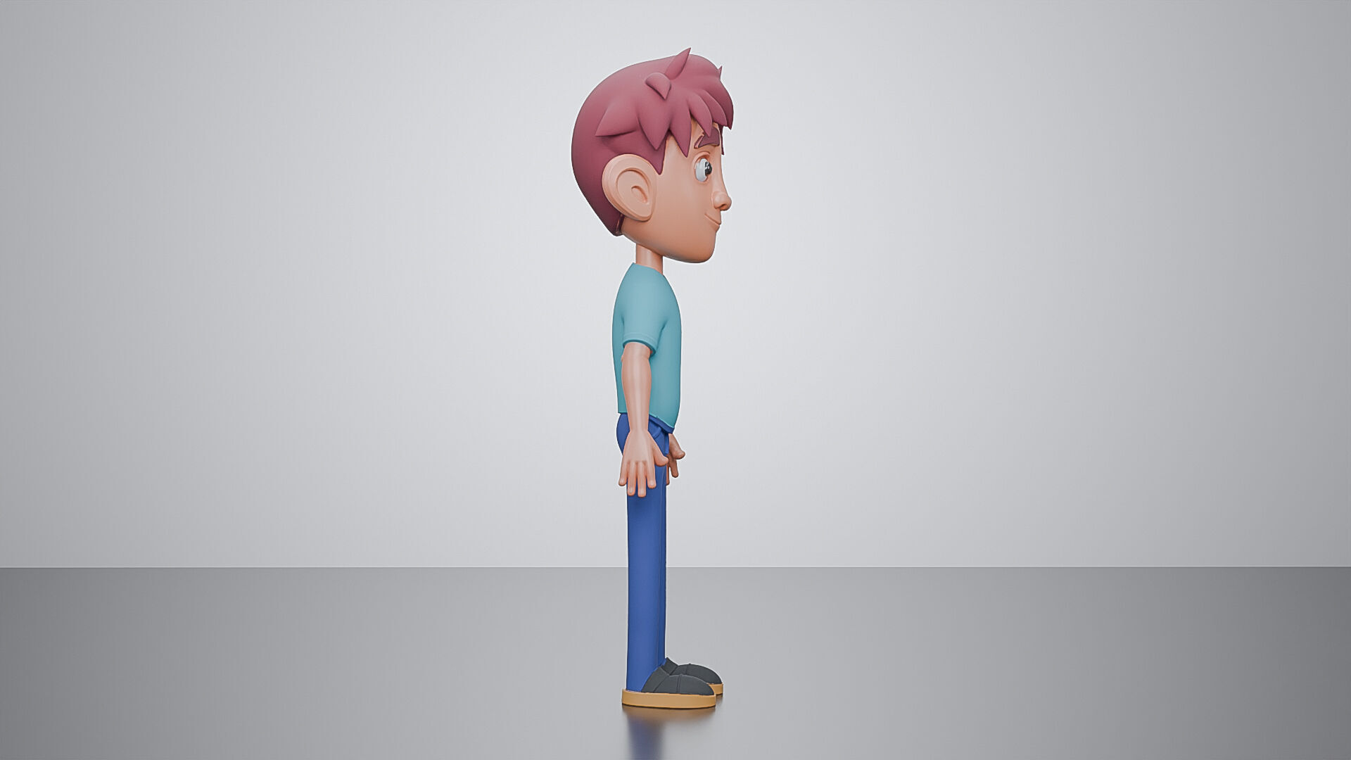 3D boy character 3d model Free low-poly 3D model_1
