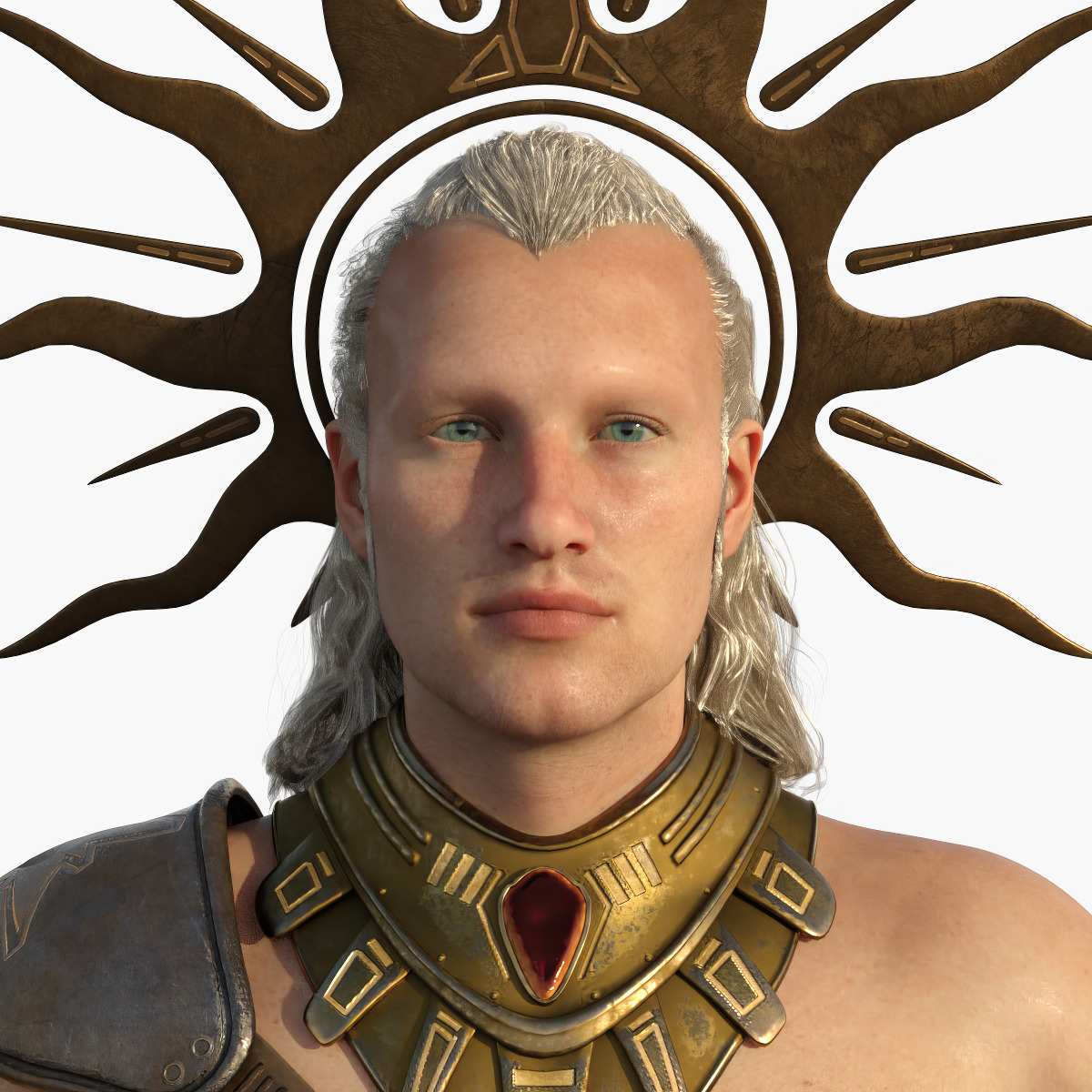 Apollo - God of Light Low-poly 3D model_5