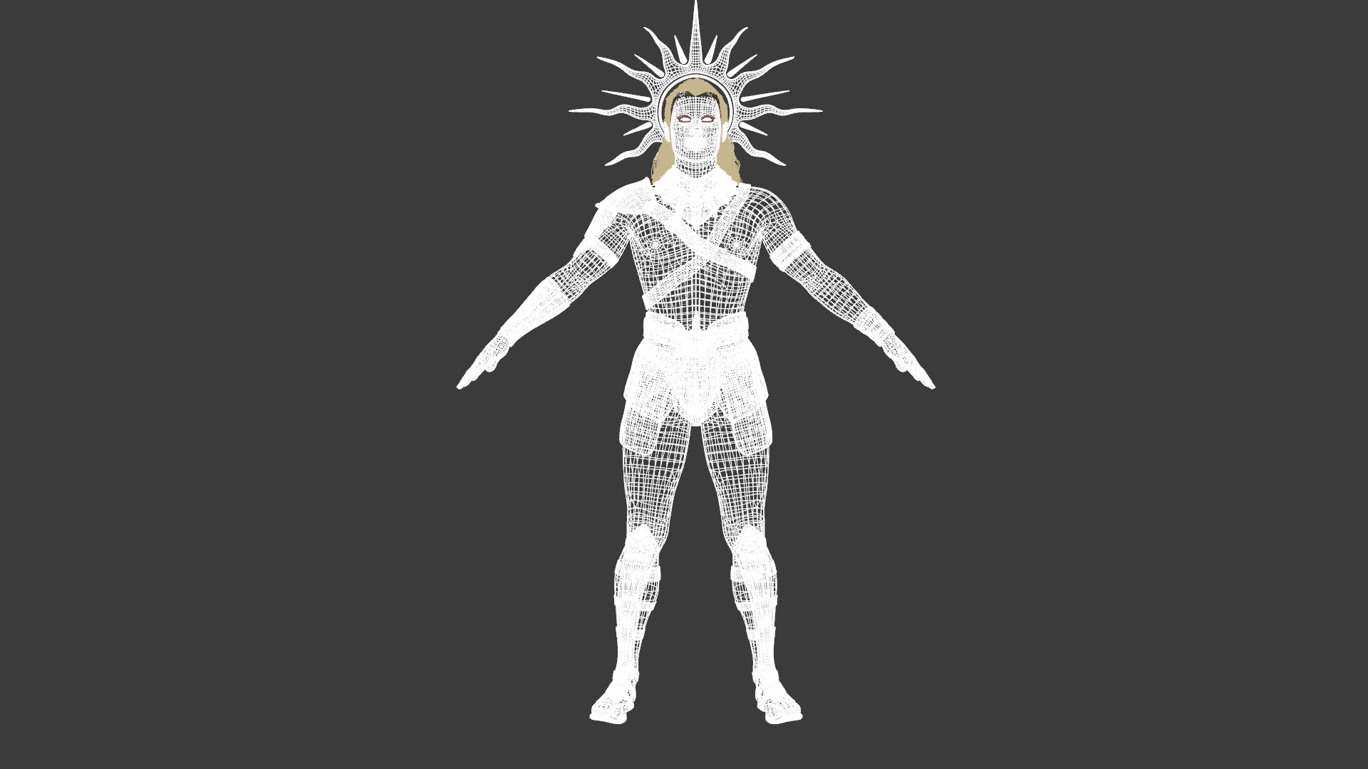 Apollo - God of Light Low-poly 3D model_25