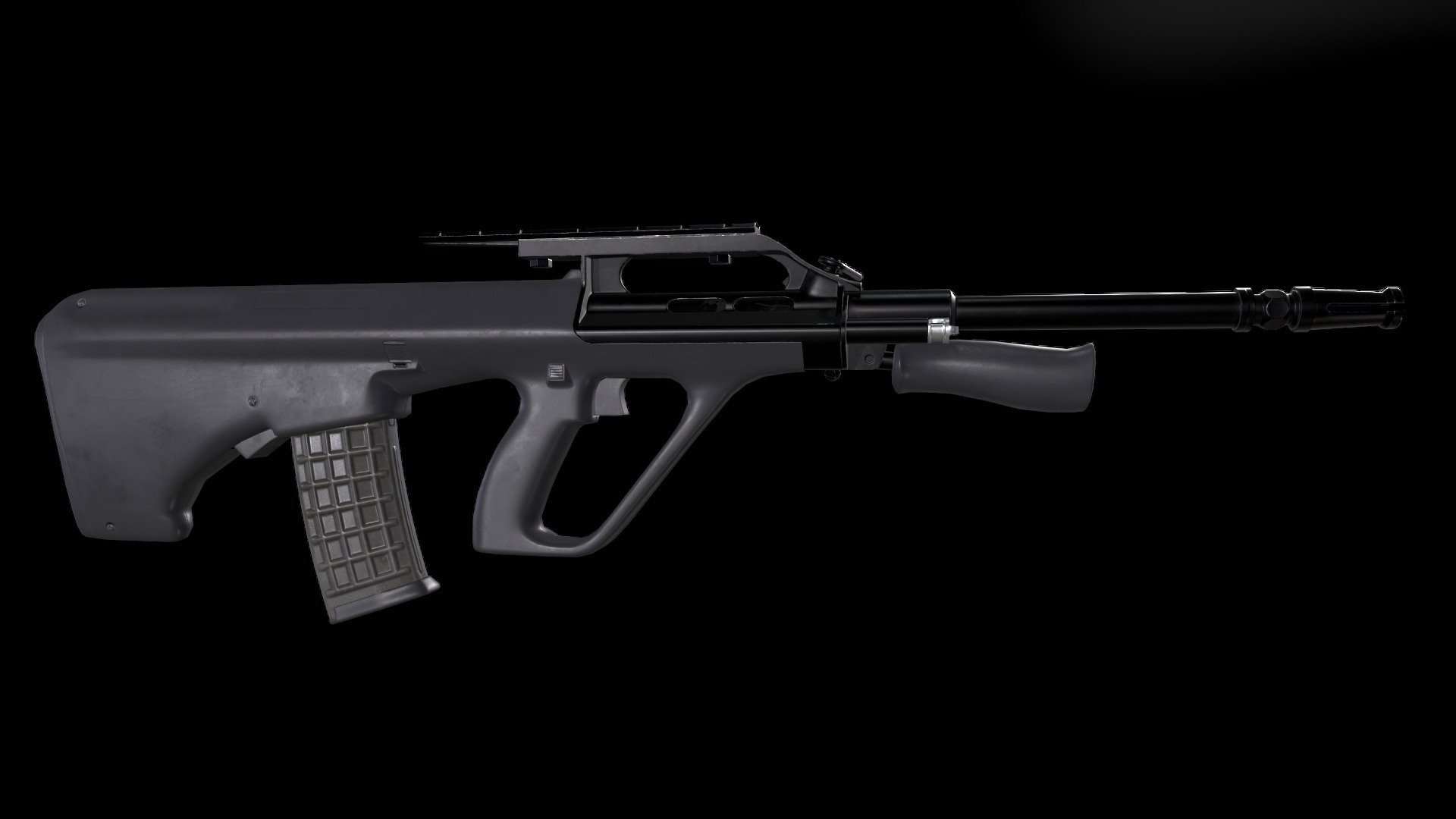 AUG A2 Rifle Low-poly 3D model_10