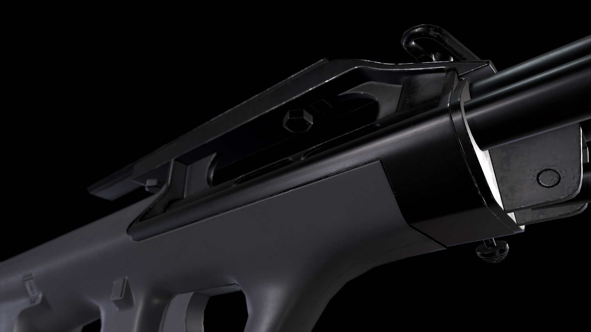 AUG A2 Rifle Low-poly 3D model_6