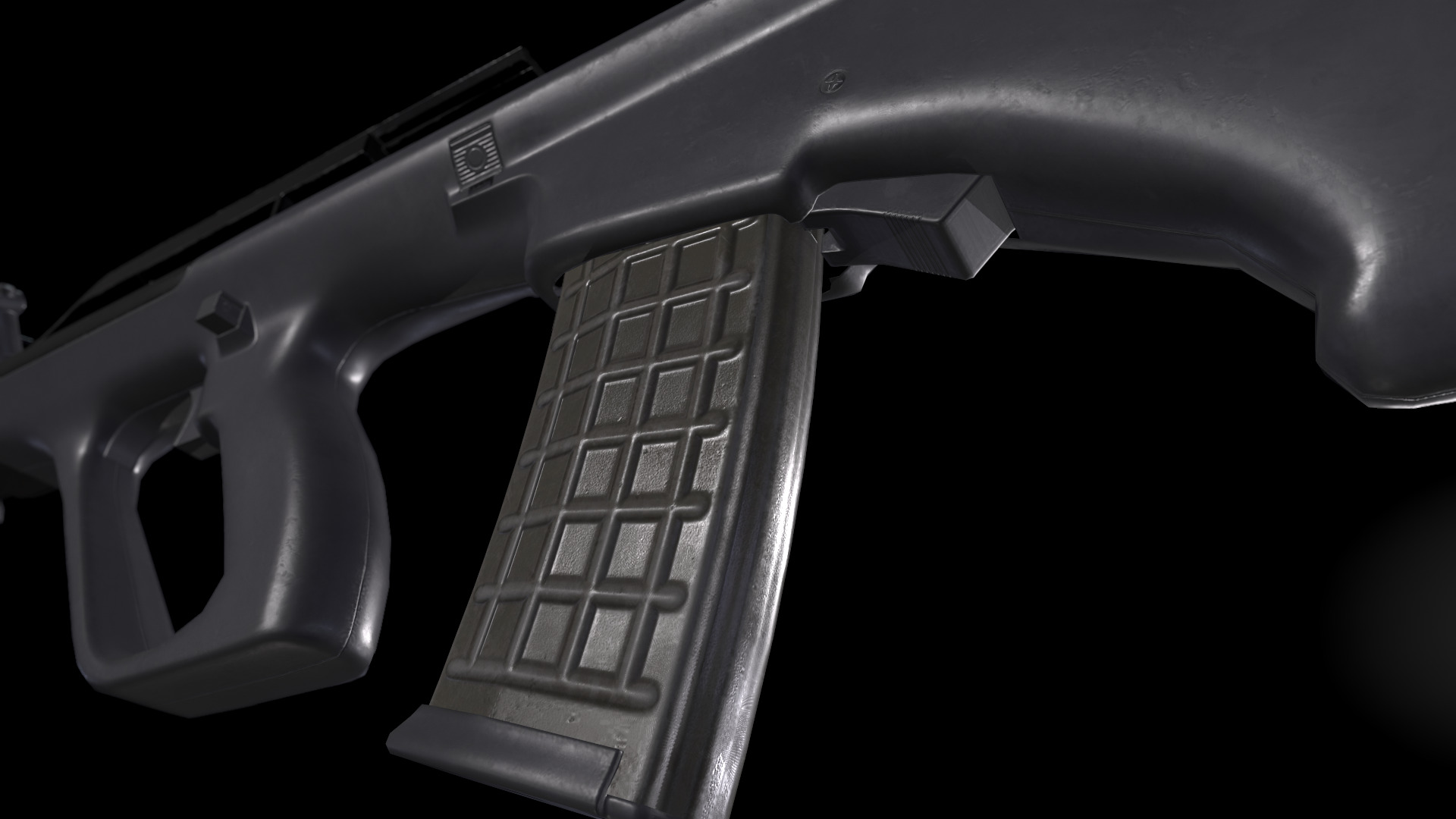 AUG A2 Rifle Low-poly 3D model_4