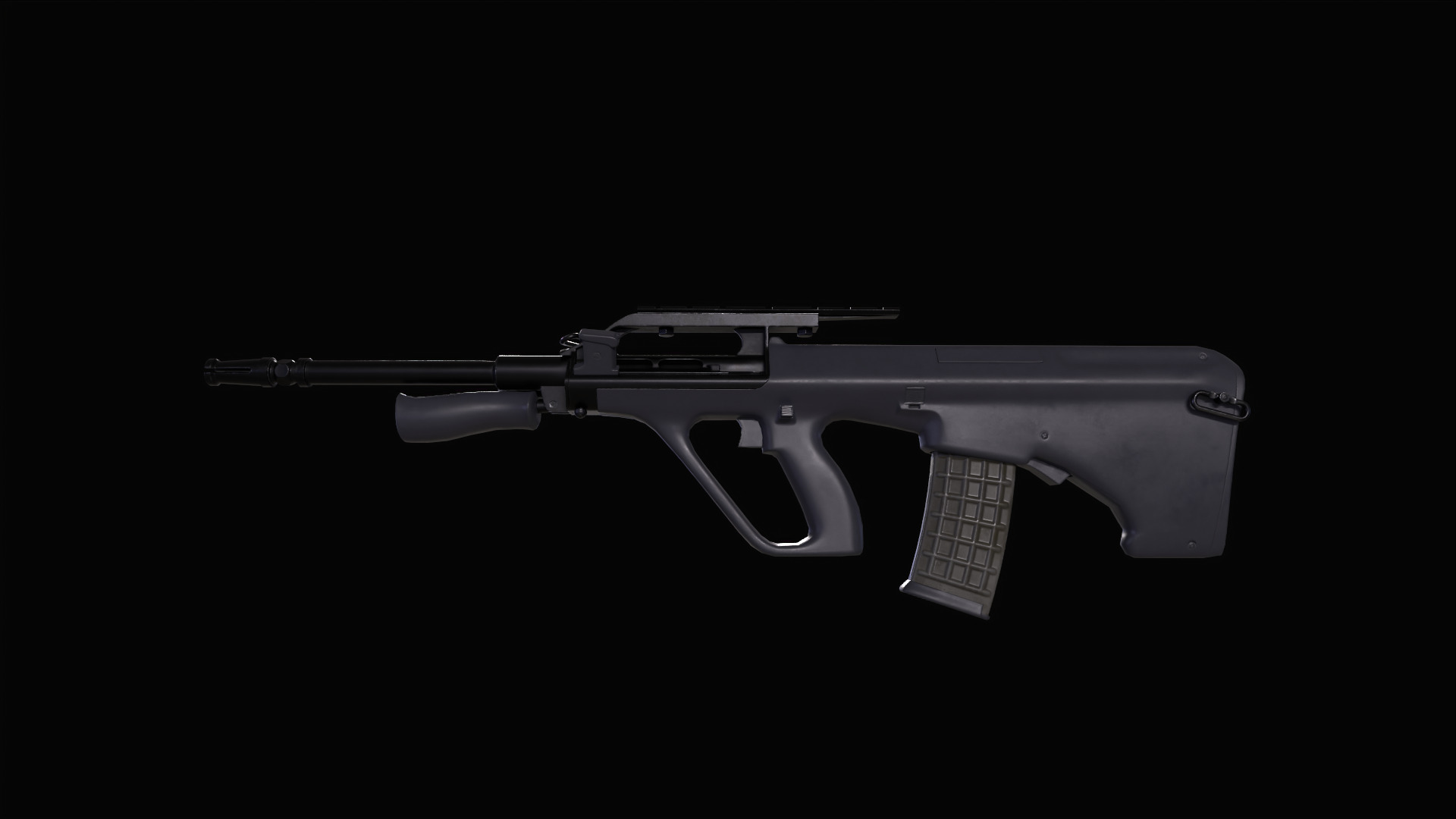 AUG A2 Rifle Low-poly 3D model_7