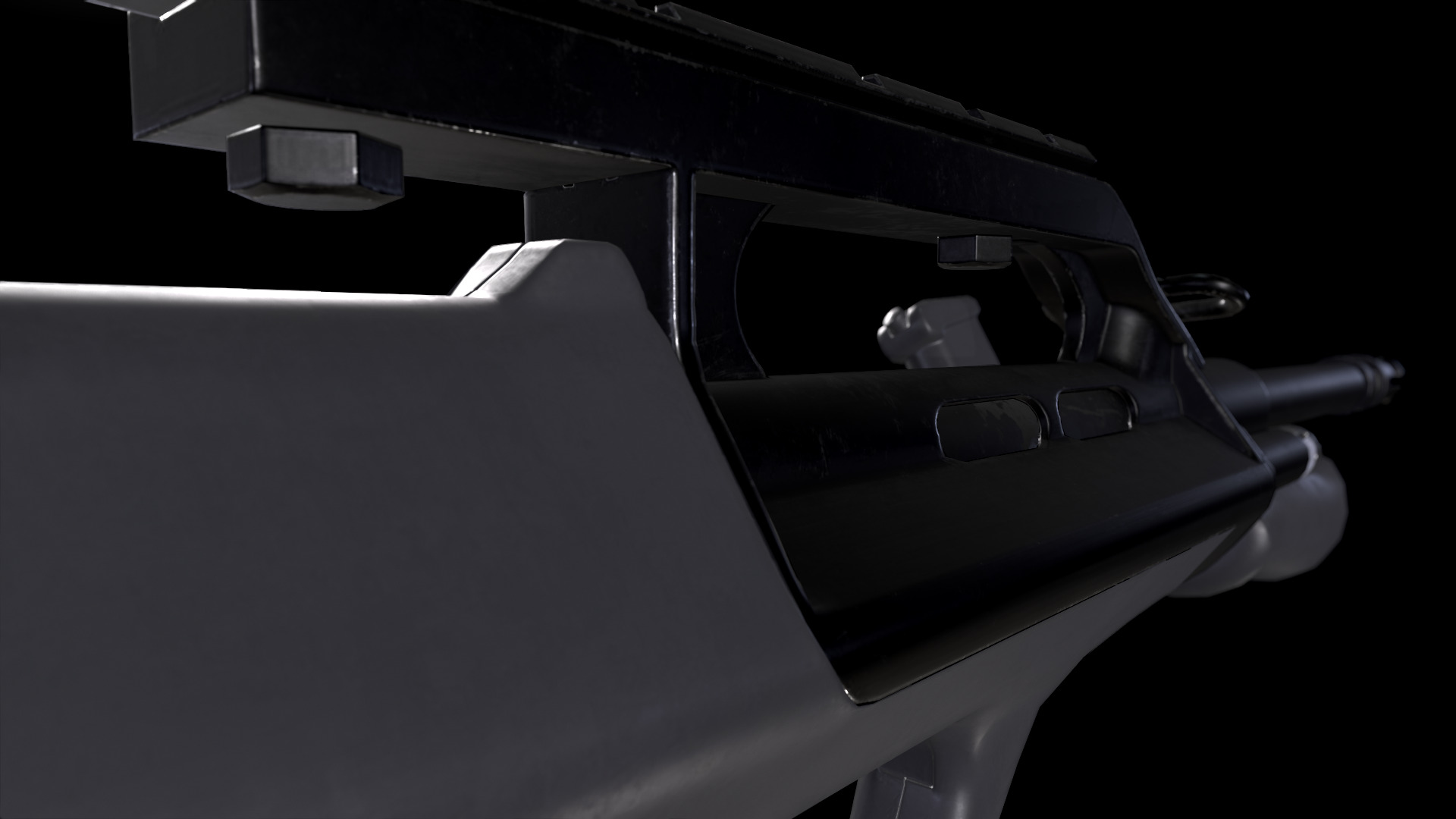 AUG A2 Rifle Low-poly 3D model_3