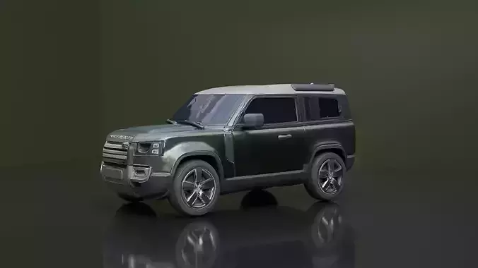 Defender Car 3D Model Free 3D model